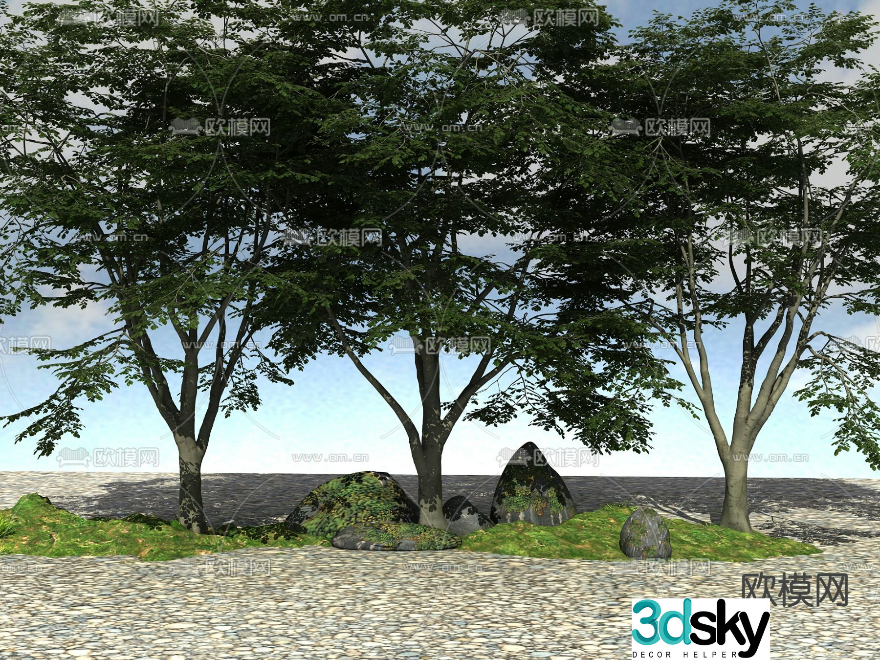 Landscape tree Big tree 3d model