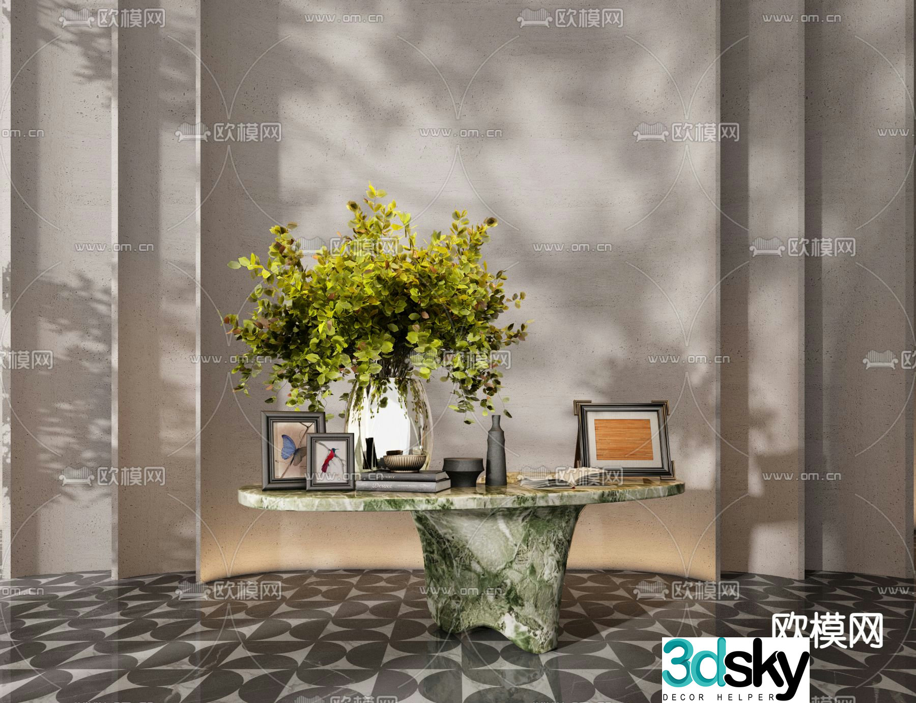 CCD Hotel end viewing platform entrance 3D model