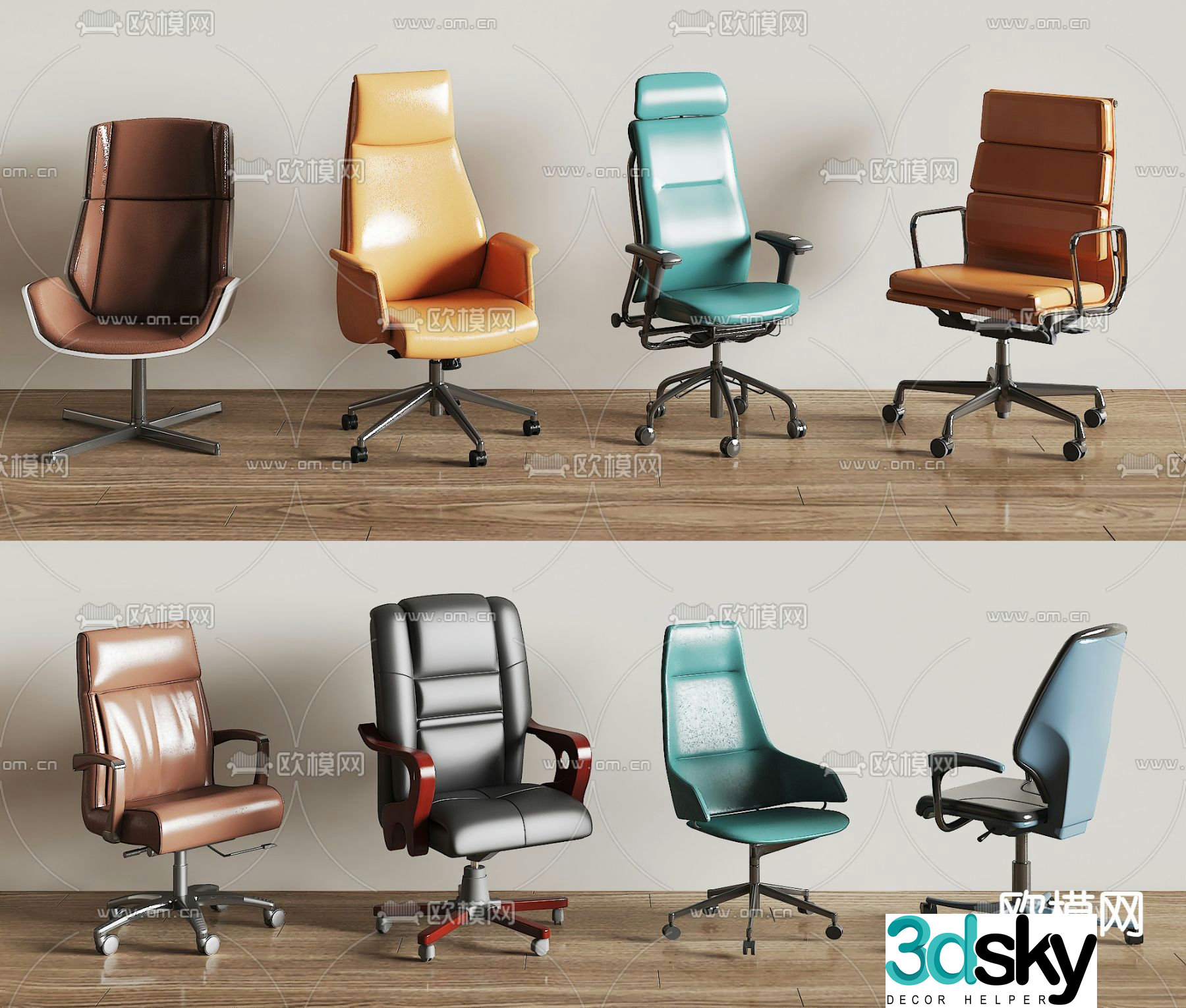Modern office chair executive chair 3d model