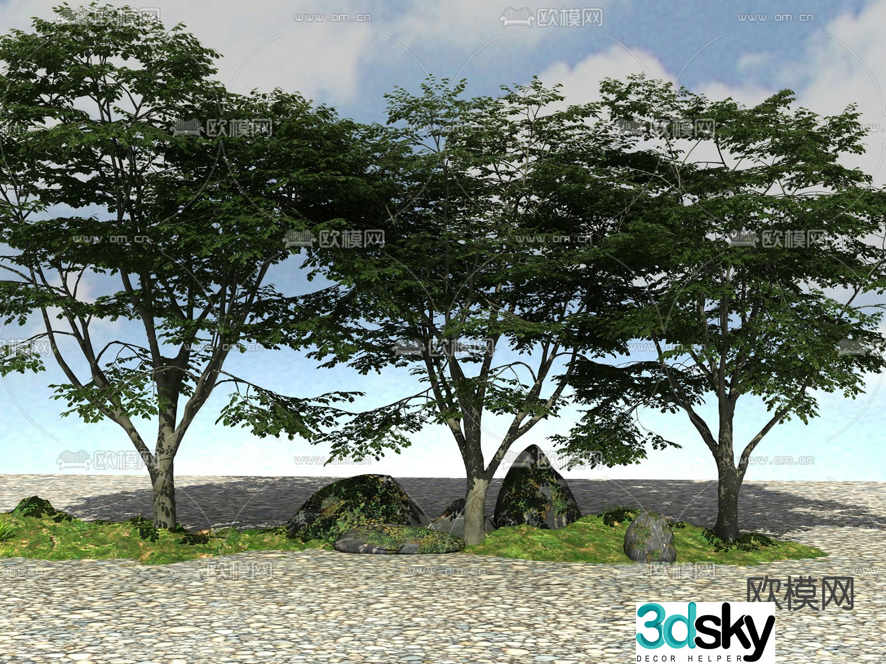 Landscape tree Big tree 3d model