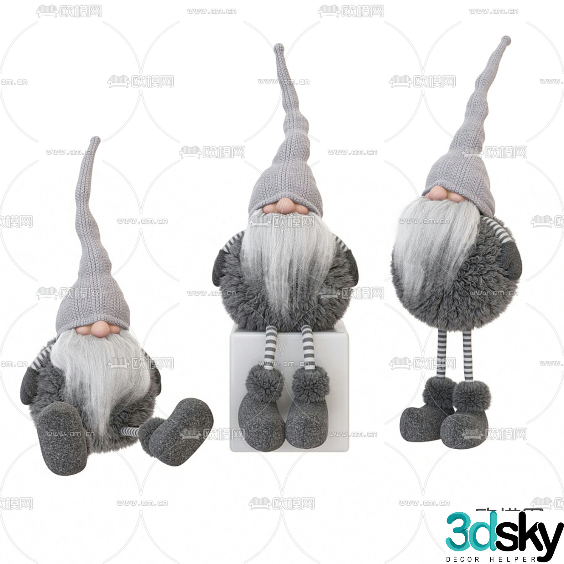 dwarf handmade doll toys ragdoll 3d model