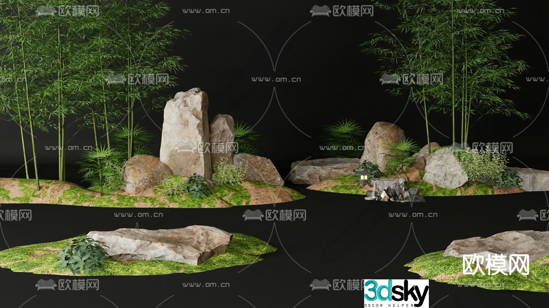 landscape stone natural stone landscape stone 3d model