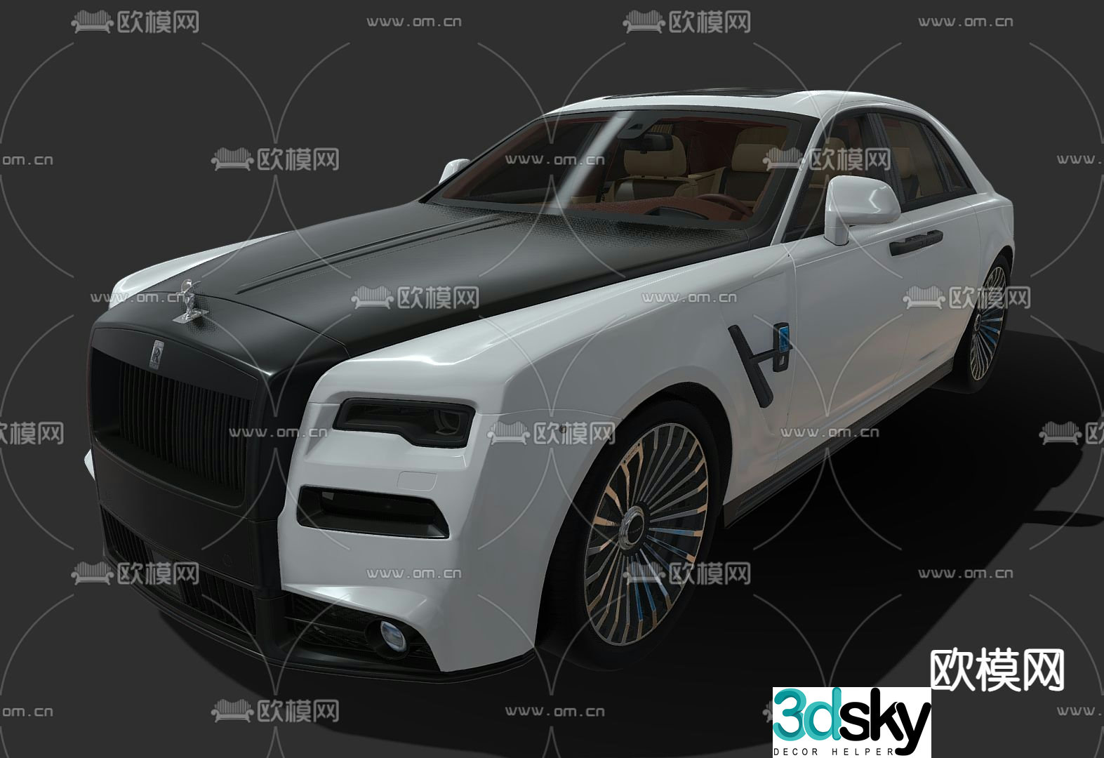 rolls royce car luxury car 3d model