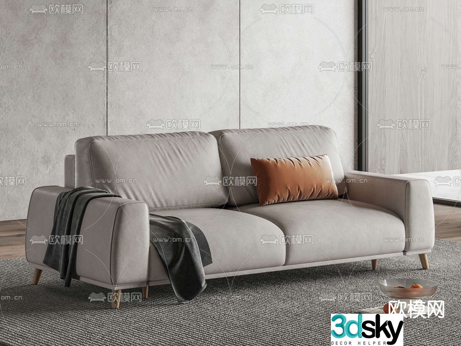Modern love sofa 3d model