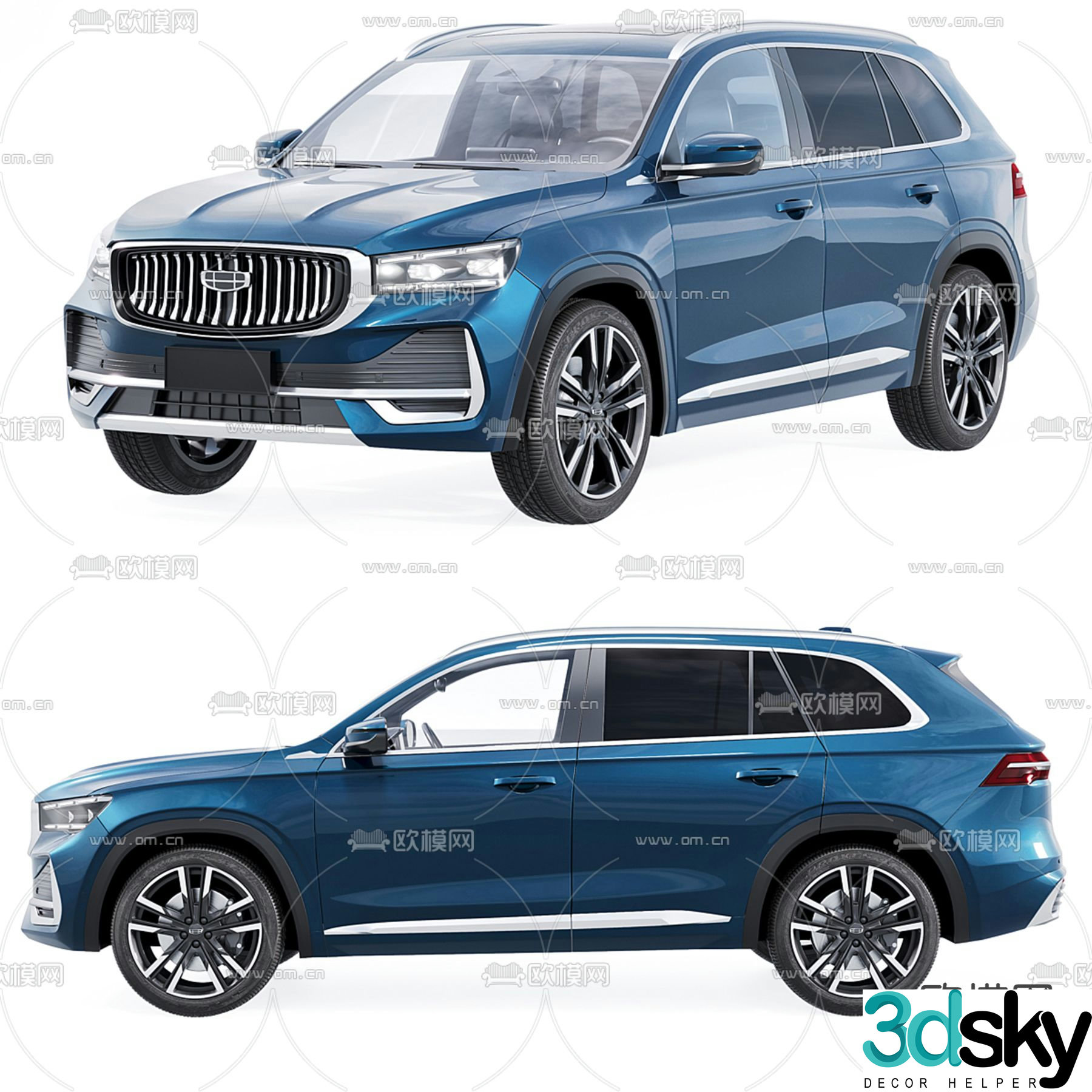 Geely Monzaro car sedan 3d model