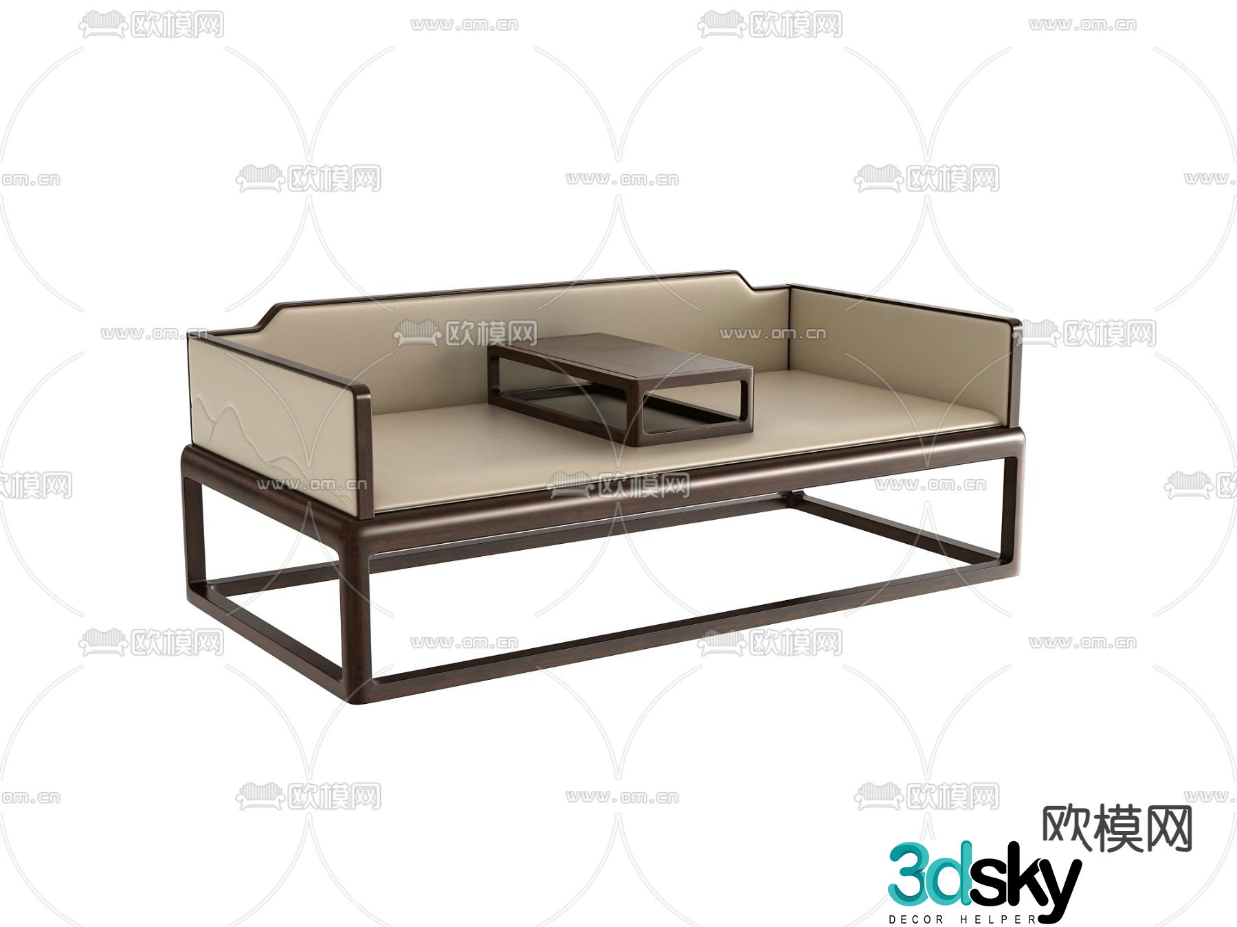 New Chinese style Arhat bed 3D model