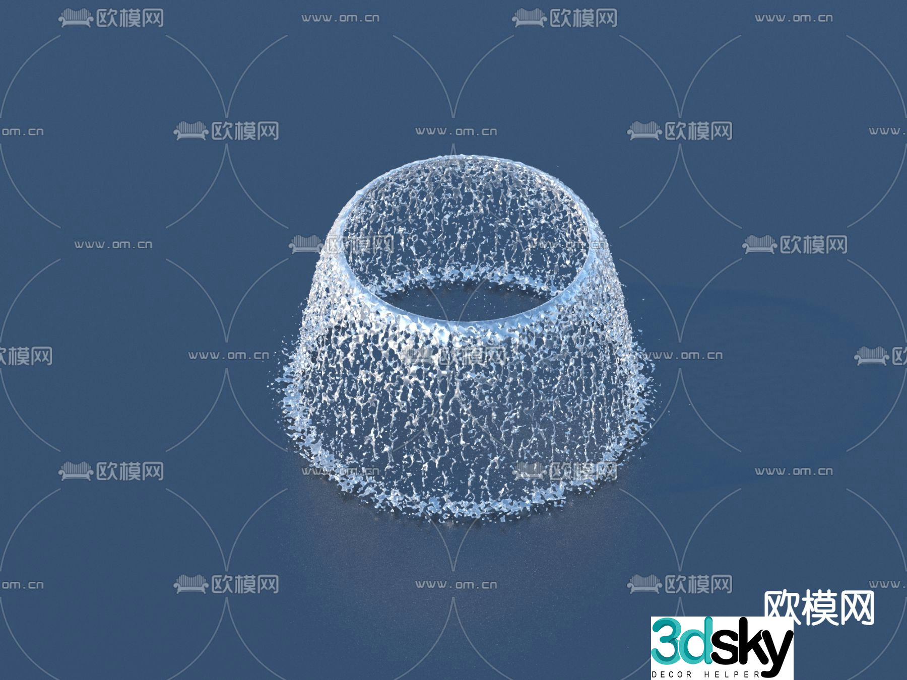 fountain fountain waterscape 3d model