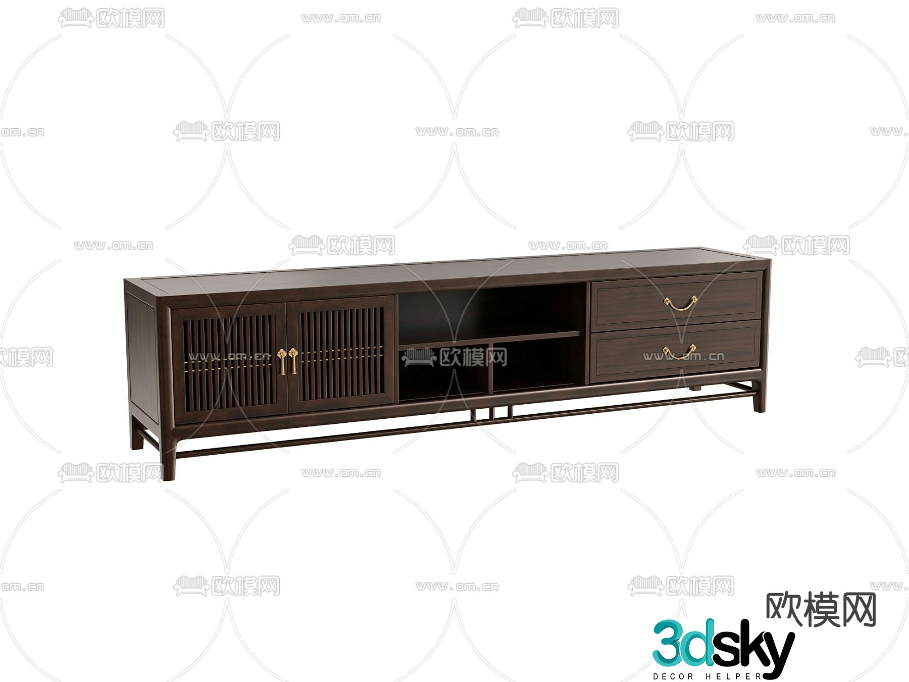 New Chinese style TV cabinet 3d model
