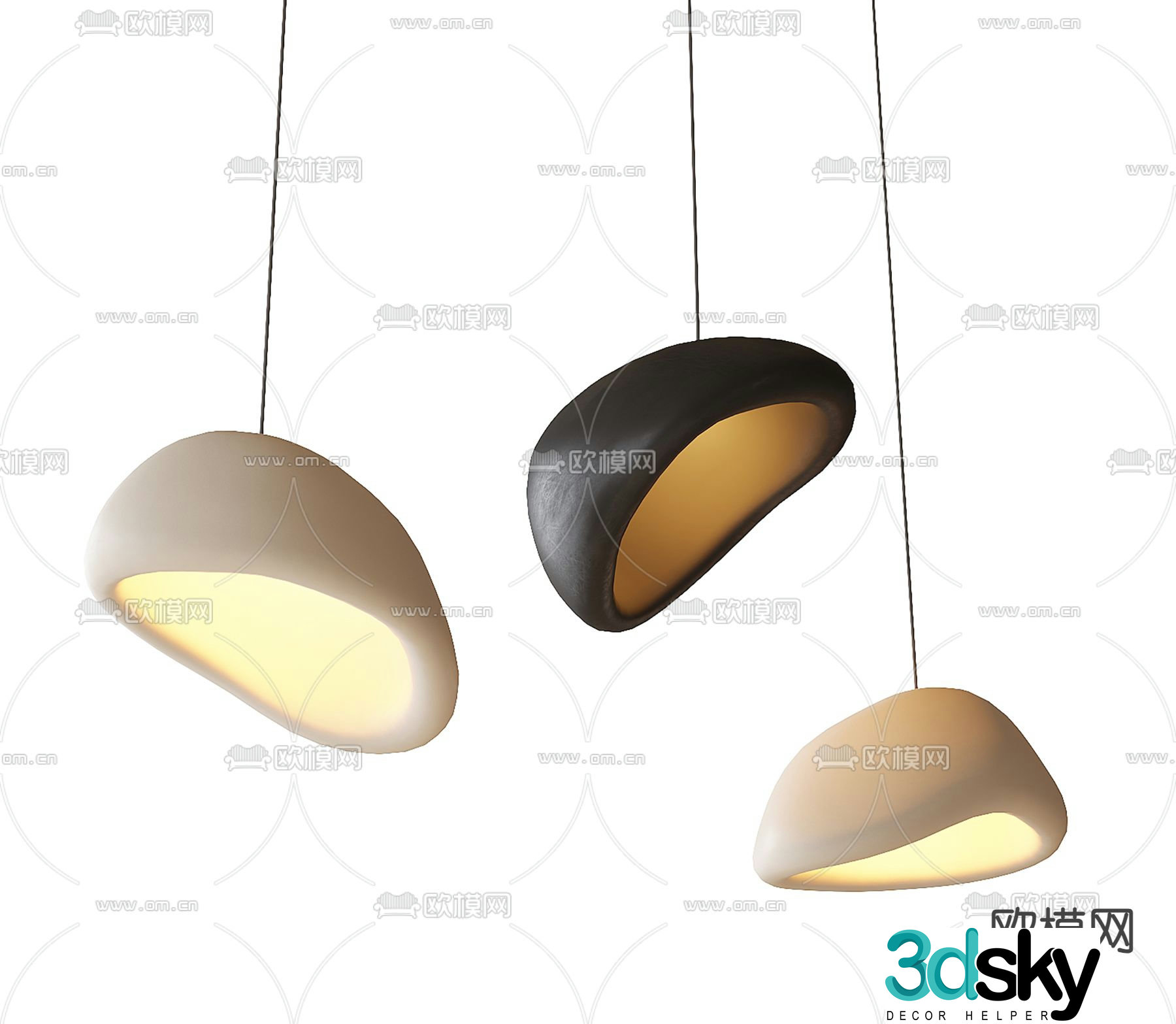 Wasabi Chandelier Art Chandelier 3D Model