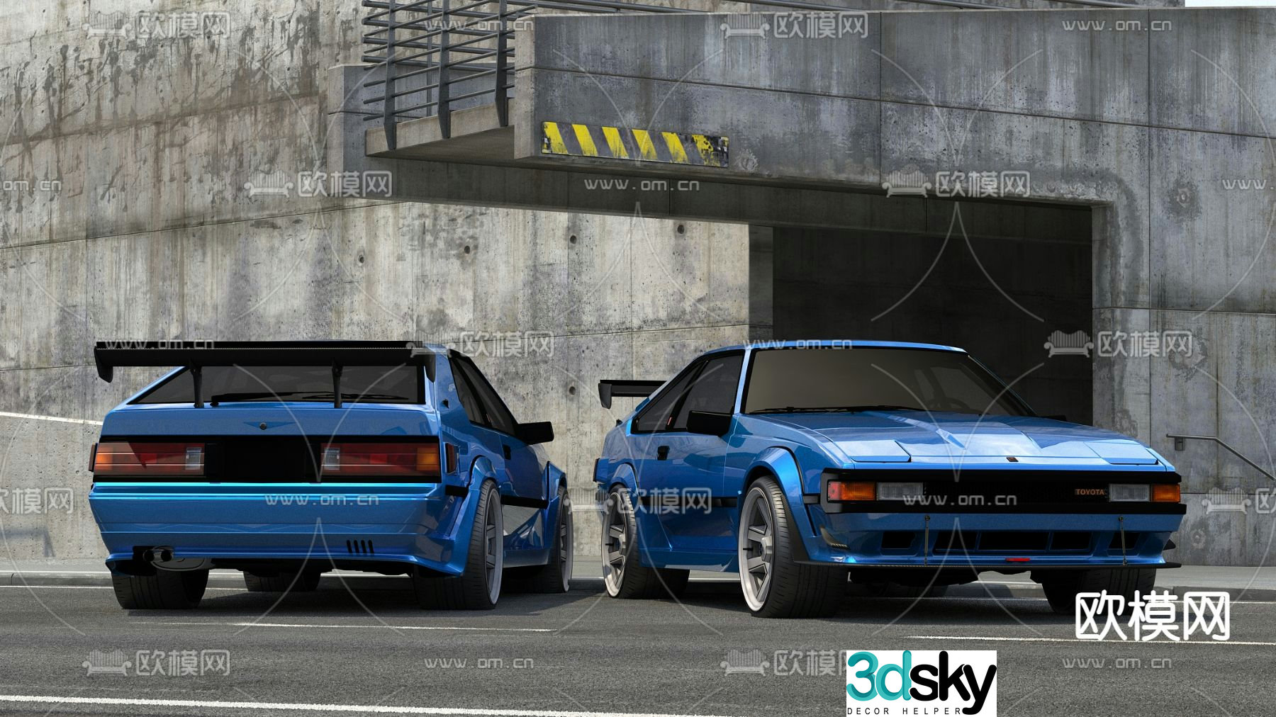 Toyota car sedan 3d model