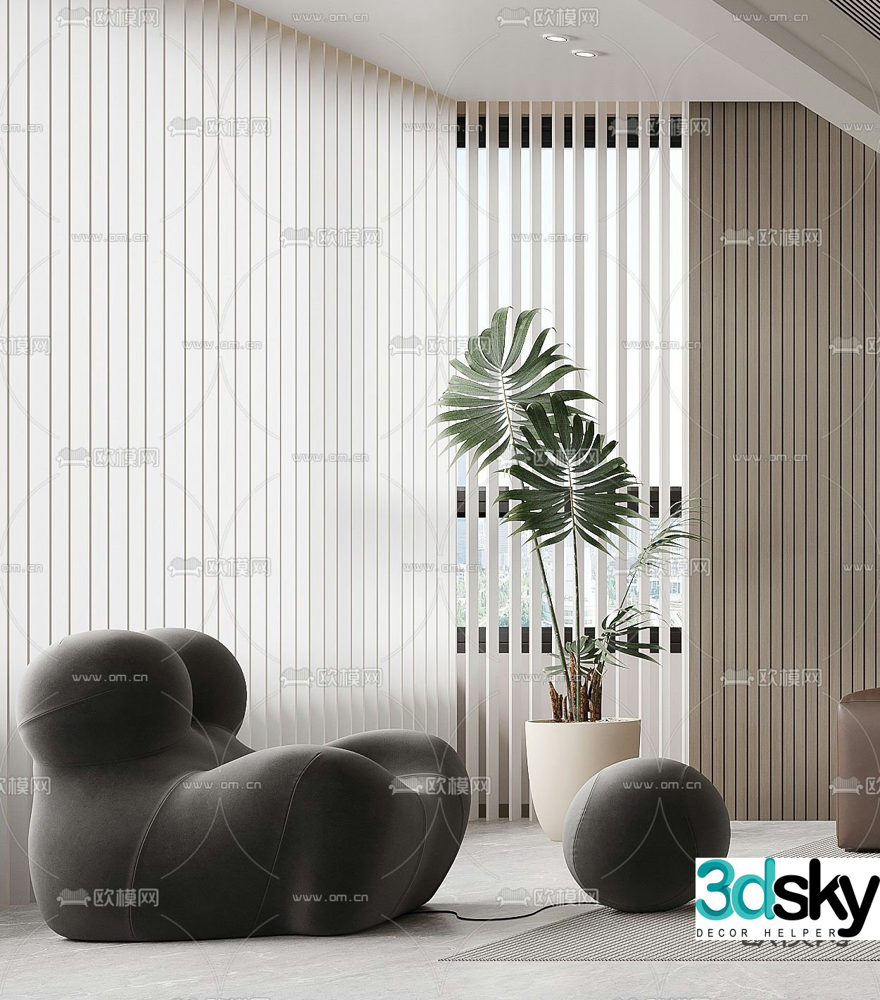 Leisure sofa 3d model