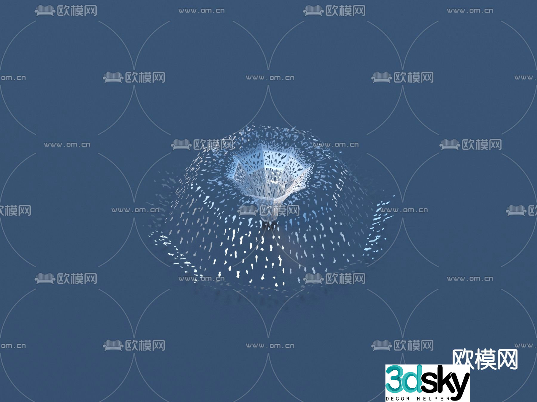 fountain fountain waterscape 3d model