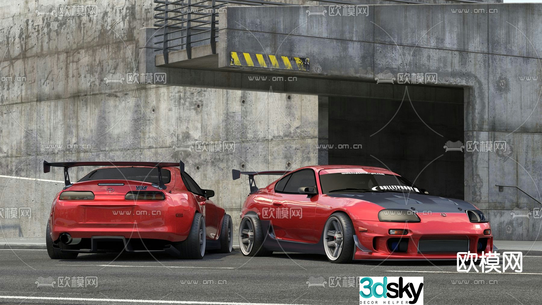 toyota sports car 3d model