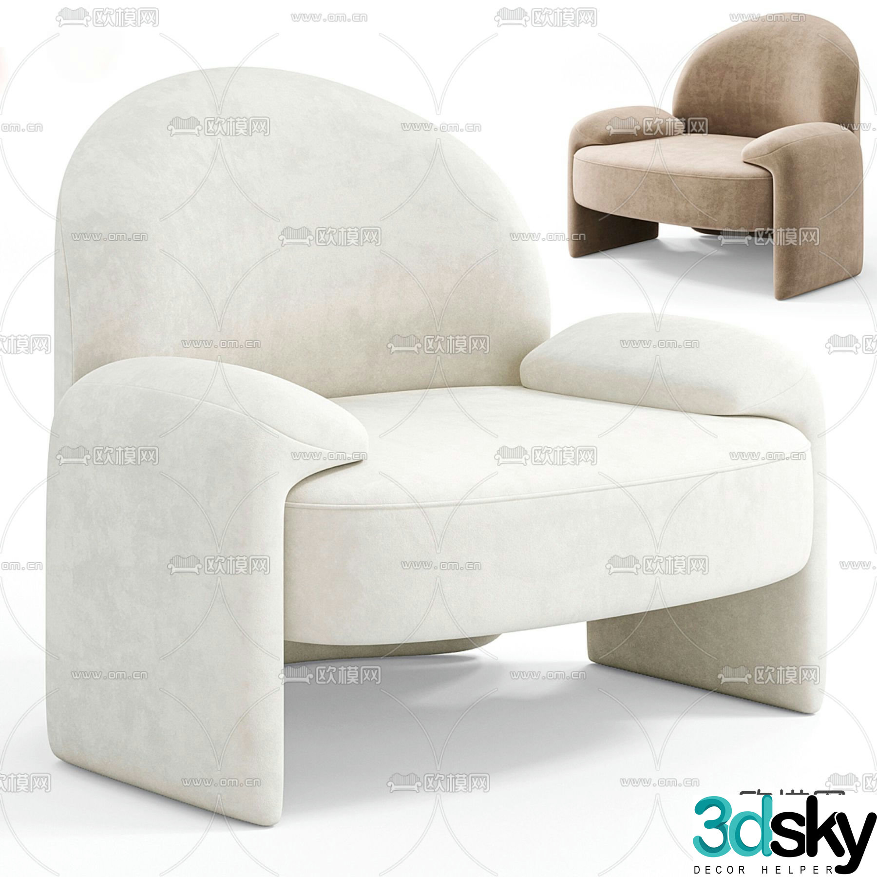 chair leisure chair 3d model