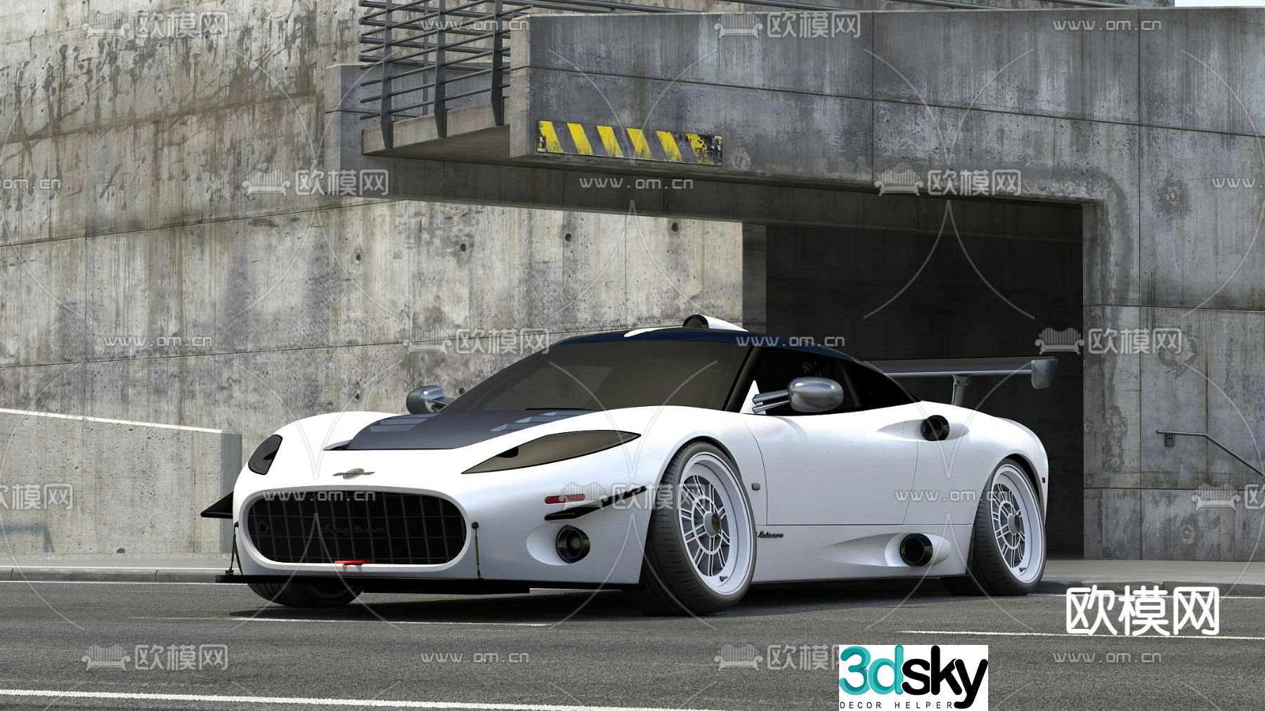 Spyker car sports car 3d model
