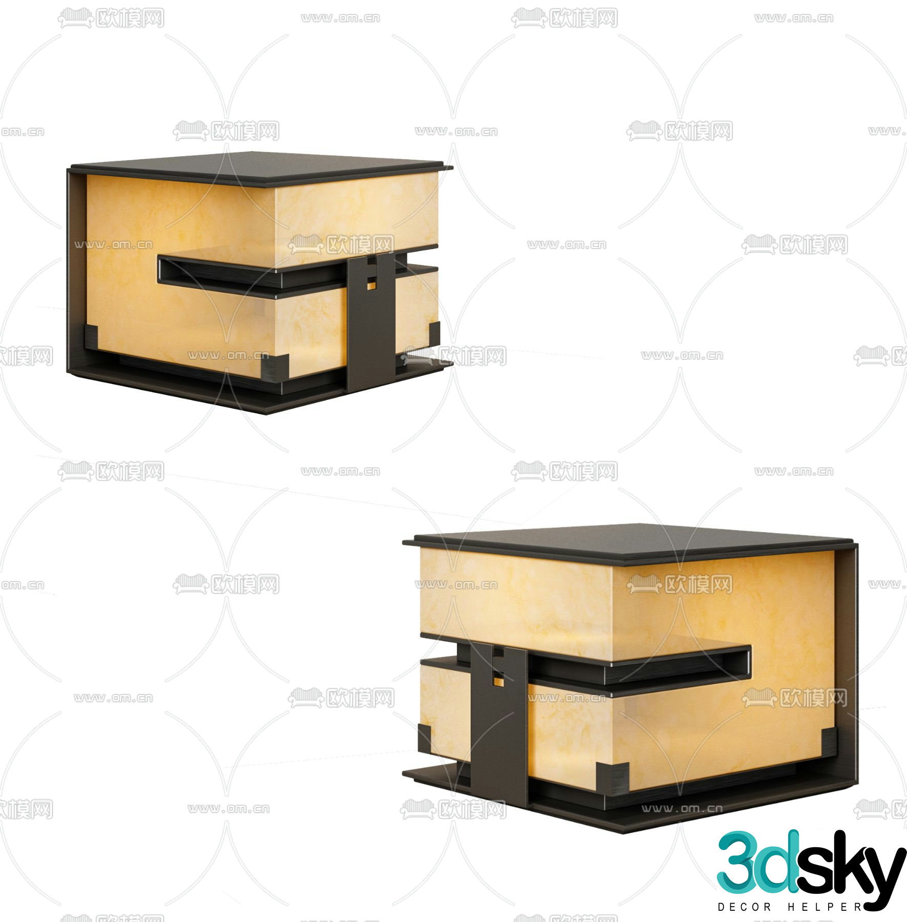Metal desk lamp lamp 3d model