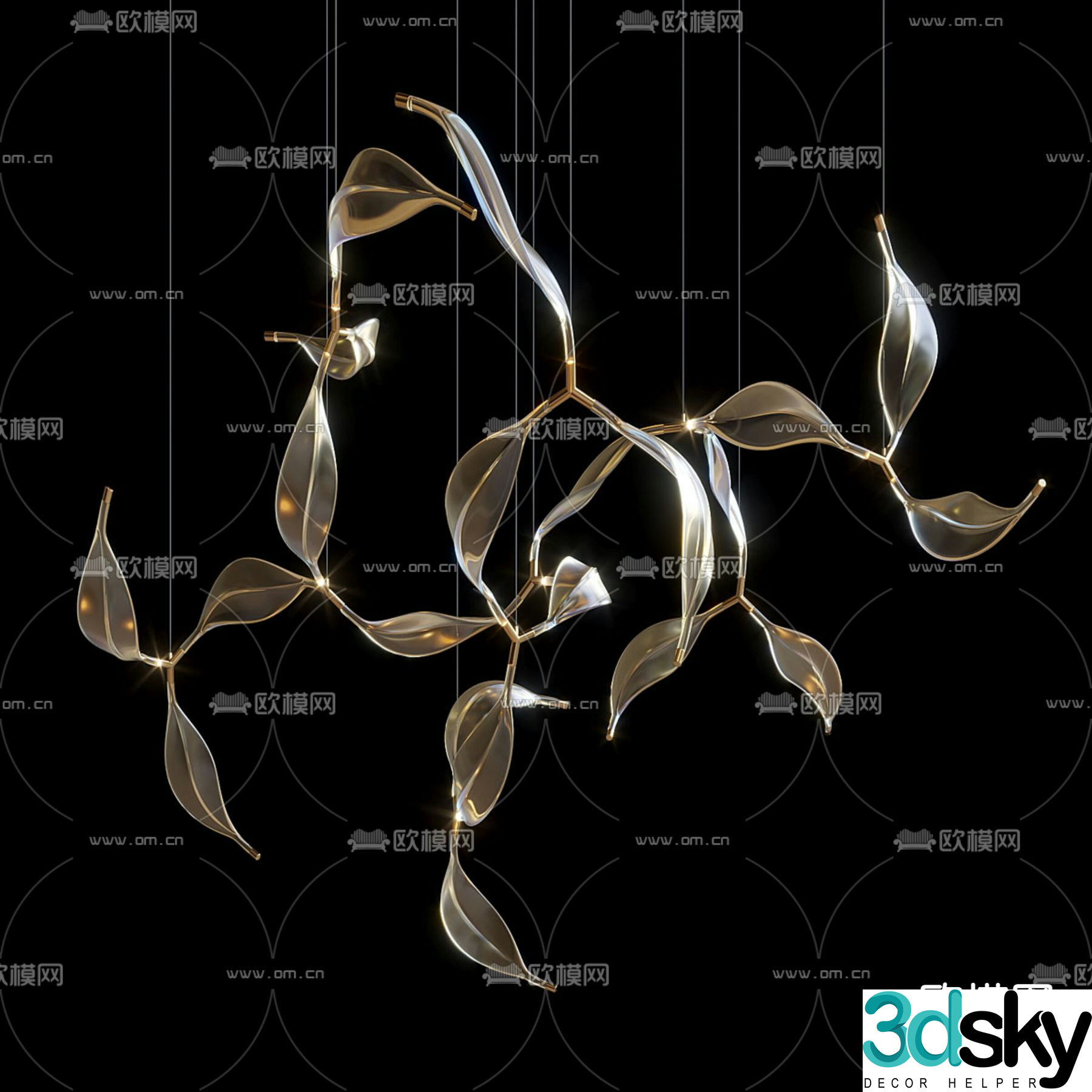 Chandelier Heterosexual Chandelier 3d model