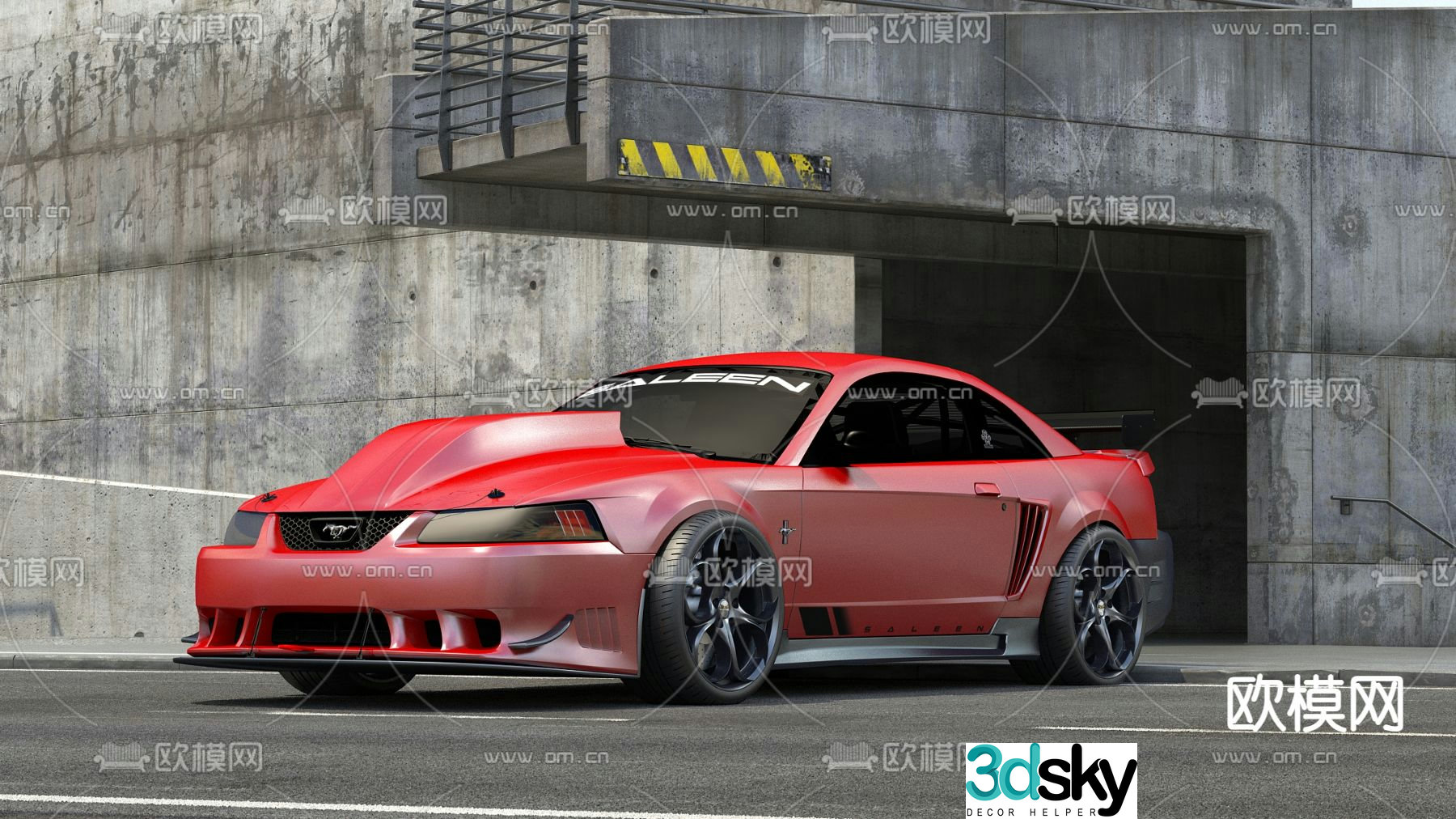 modern car 3d model