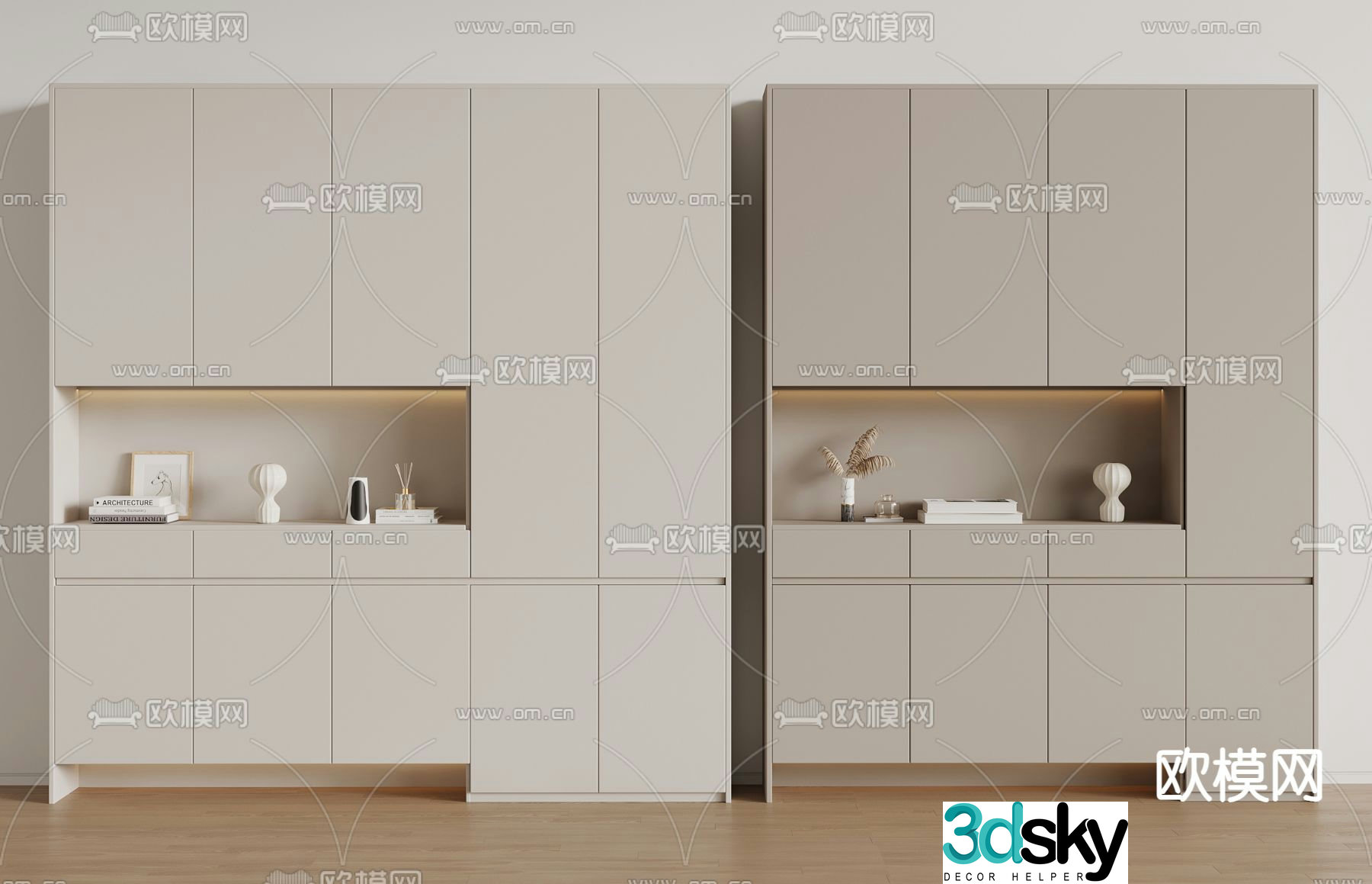 Modern shoe cabinet 3d model