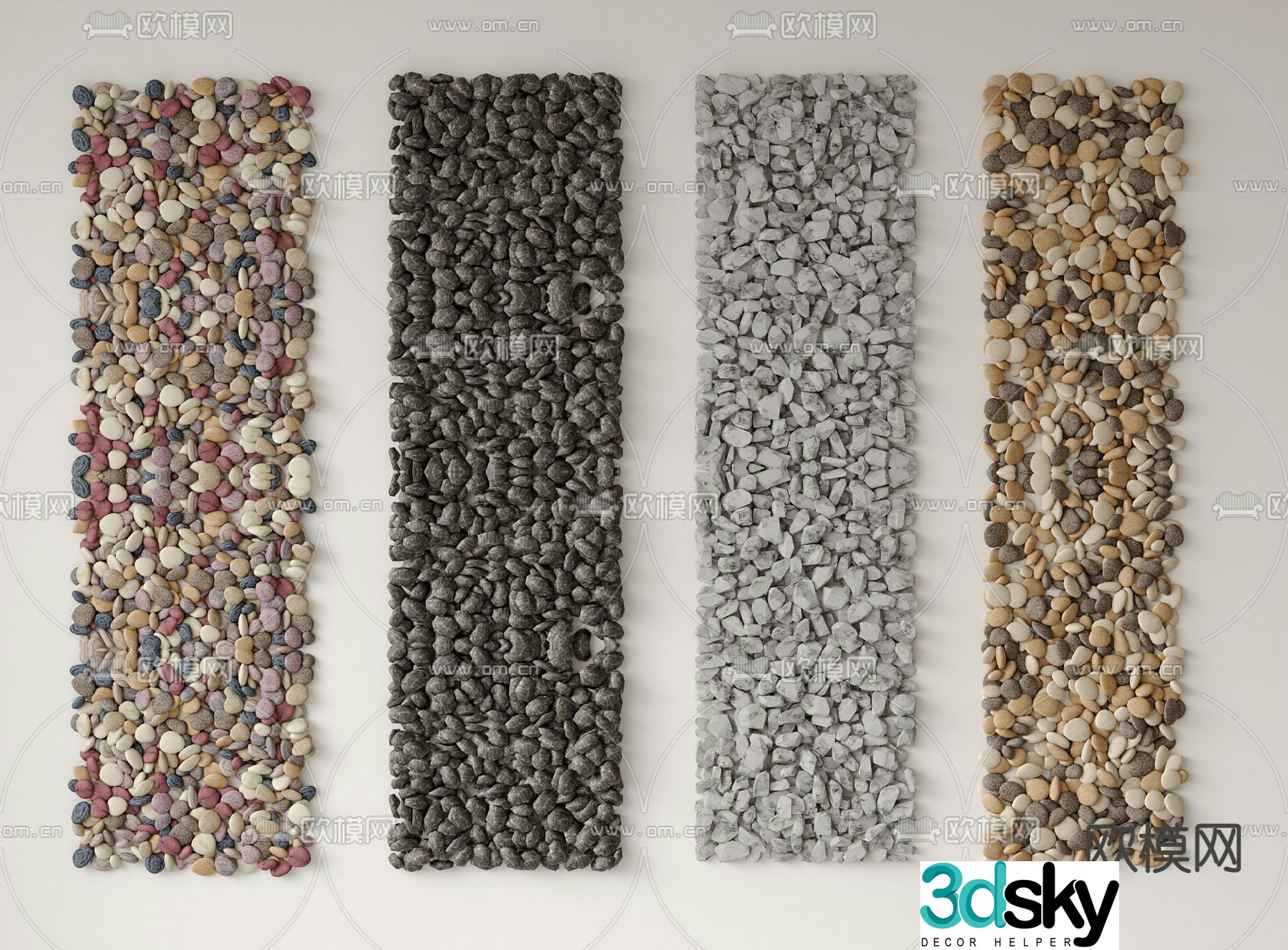 Stone landscape stone 3d model