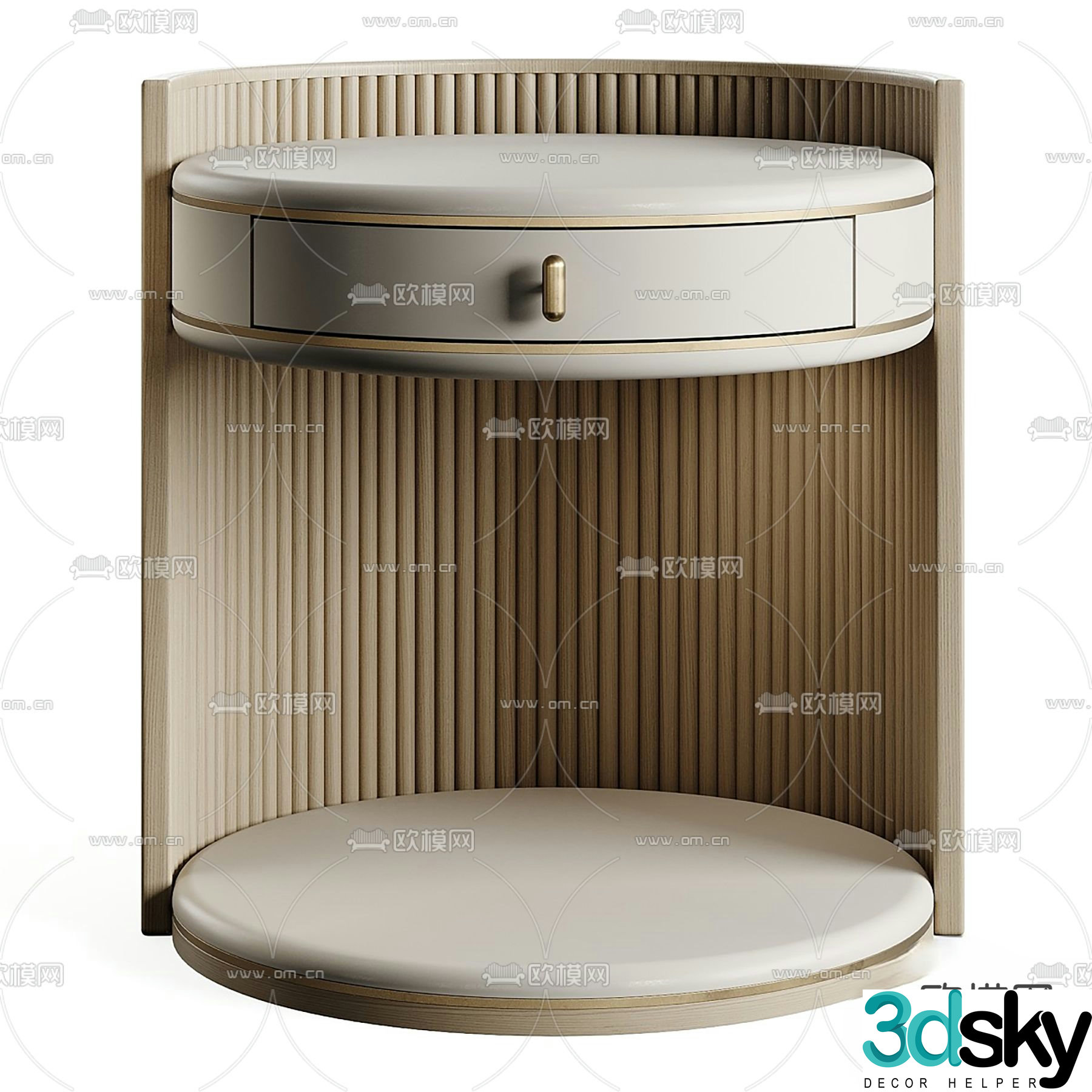 Casa modern bedside table 3d model