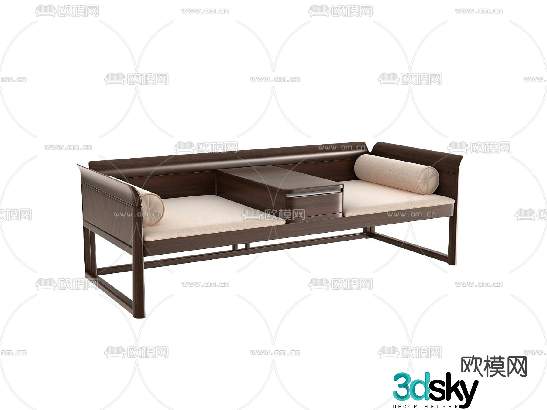 New Chinese style Arhat bed 3D model