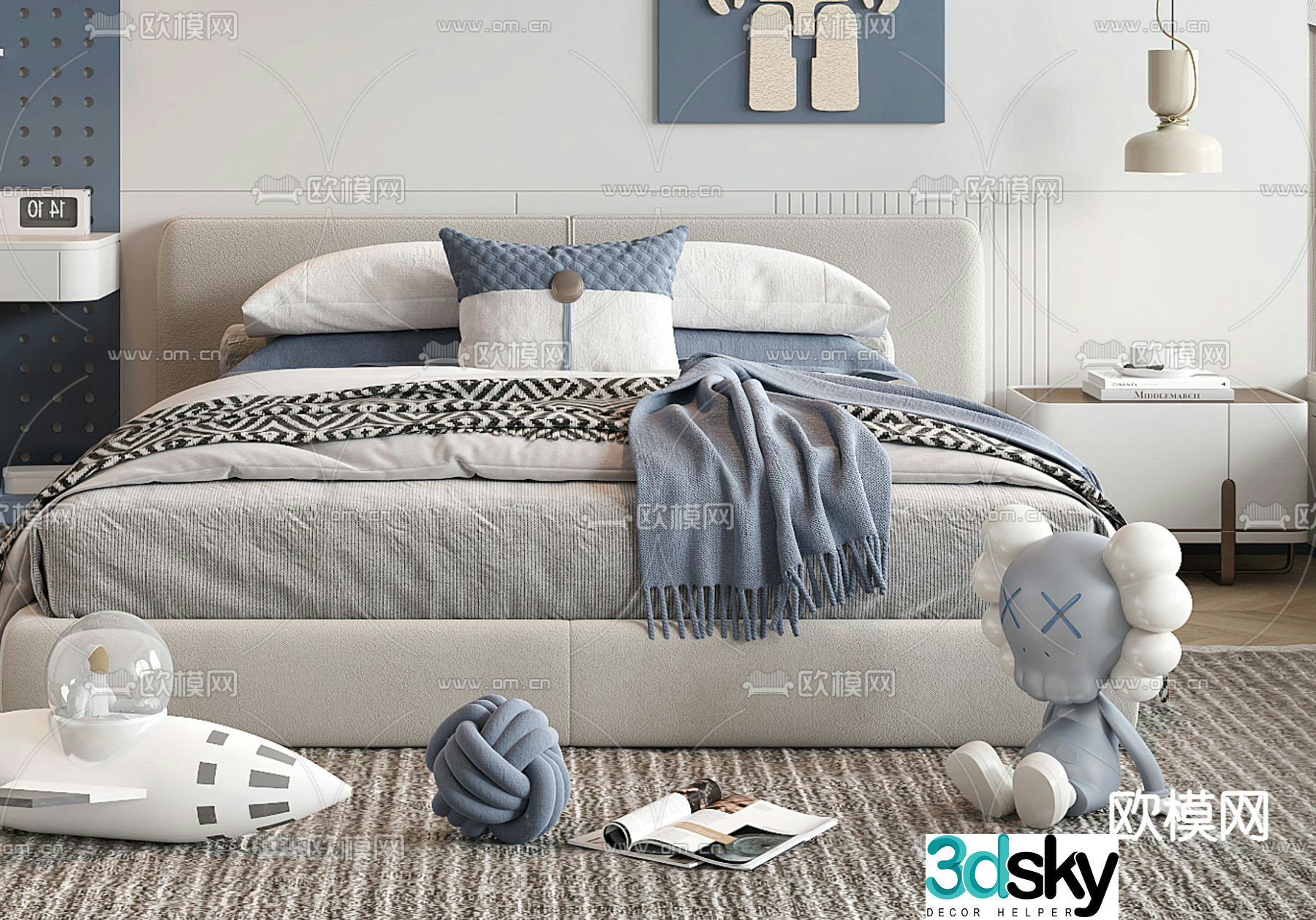 Children’s bed single bed 3d model