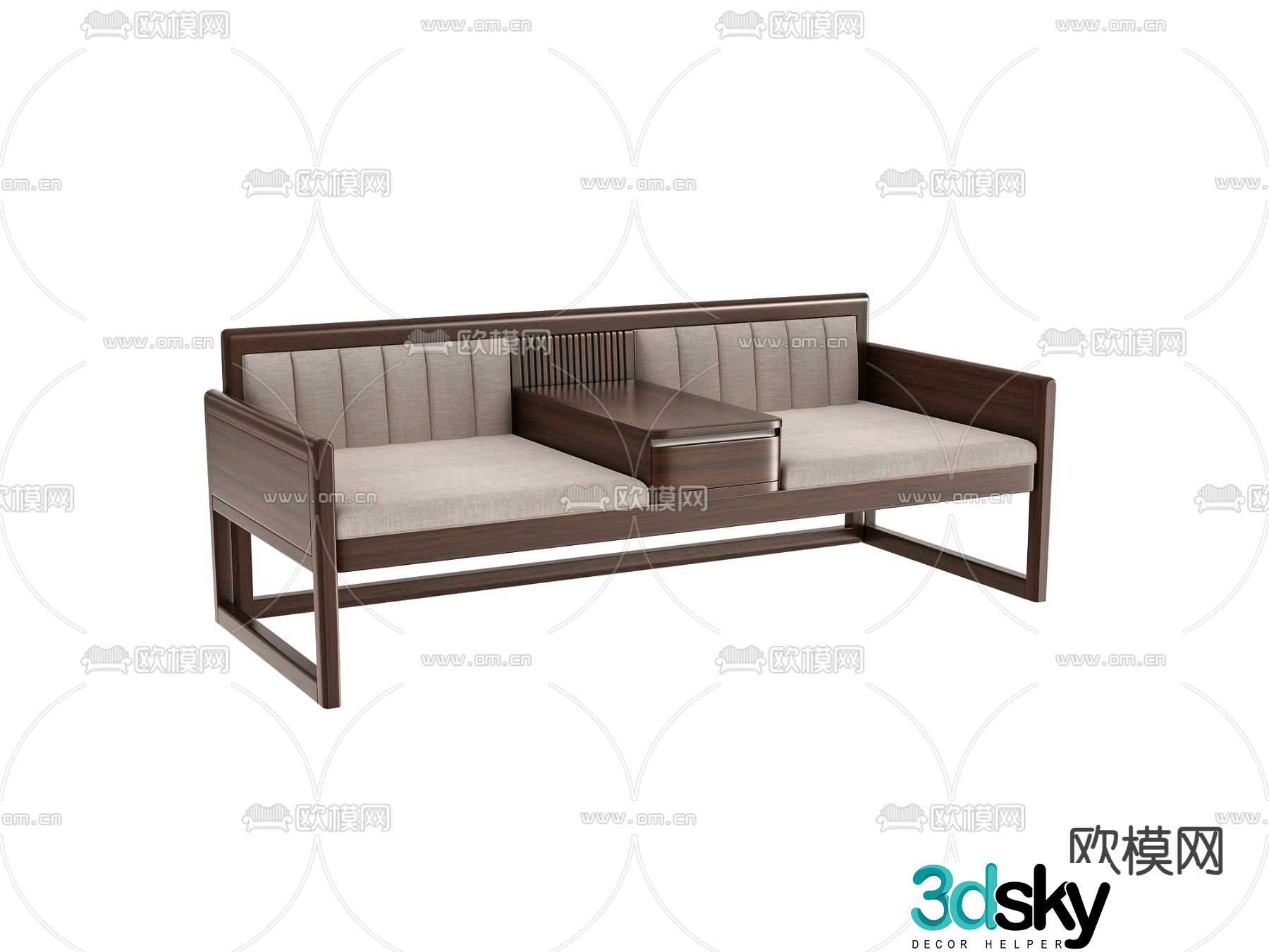 New Chinese style Arhat bed 3D model