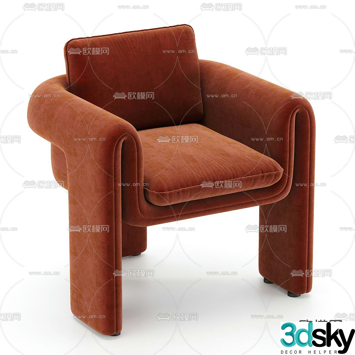 Modern lounge chair 3d model