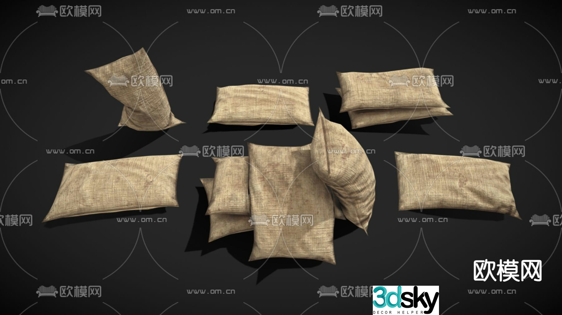 Industrial style sack sack 3D model
