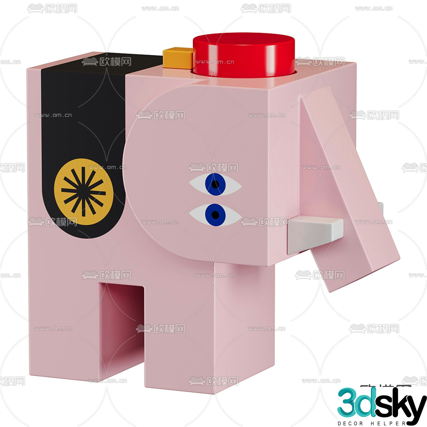 Elephant toy children’s toy 3d model