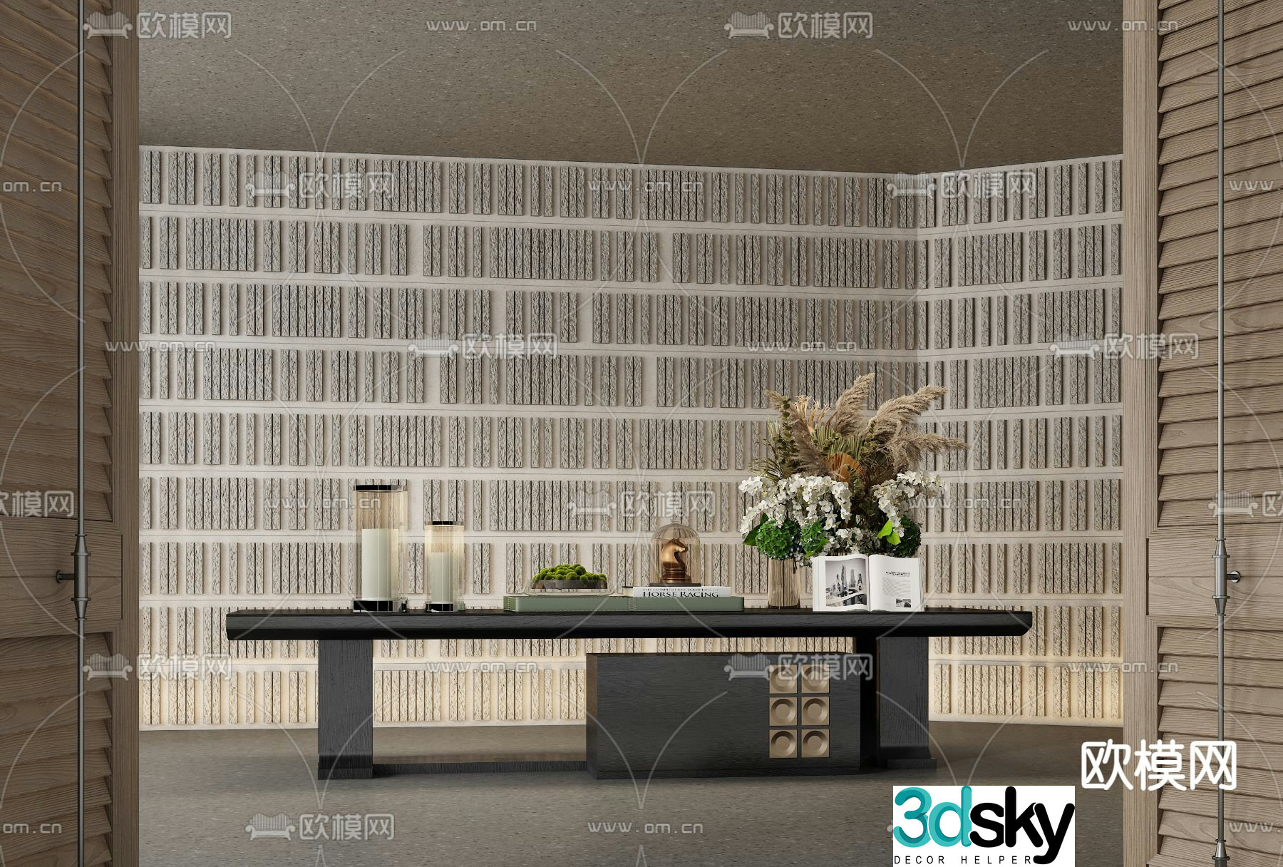 CCD hotel end view deck 3d model