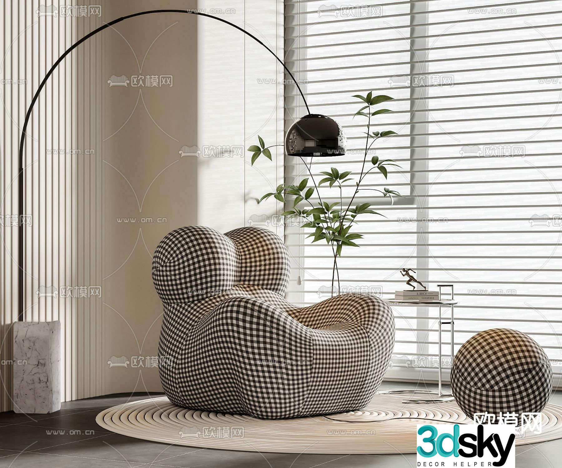 Beanbag sofa 3d model