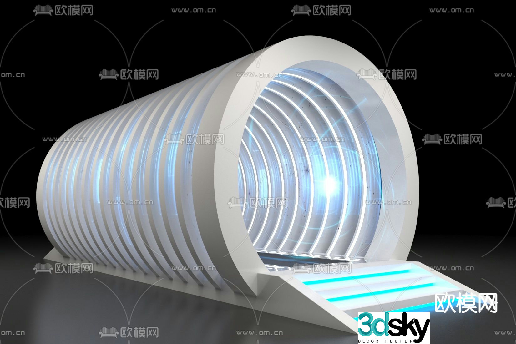 Space-time tunnel equipment 3d model