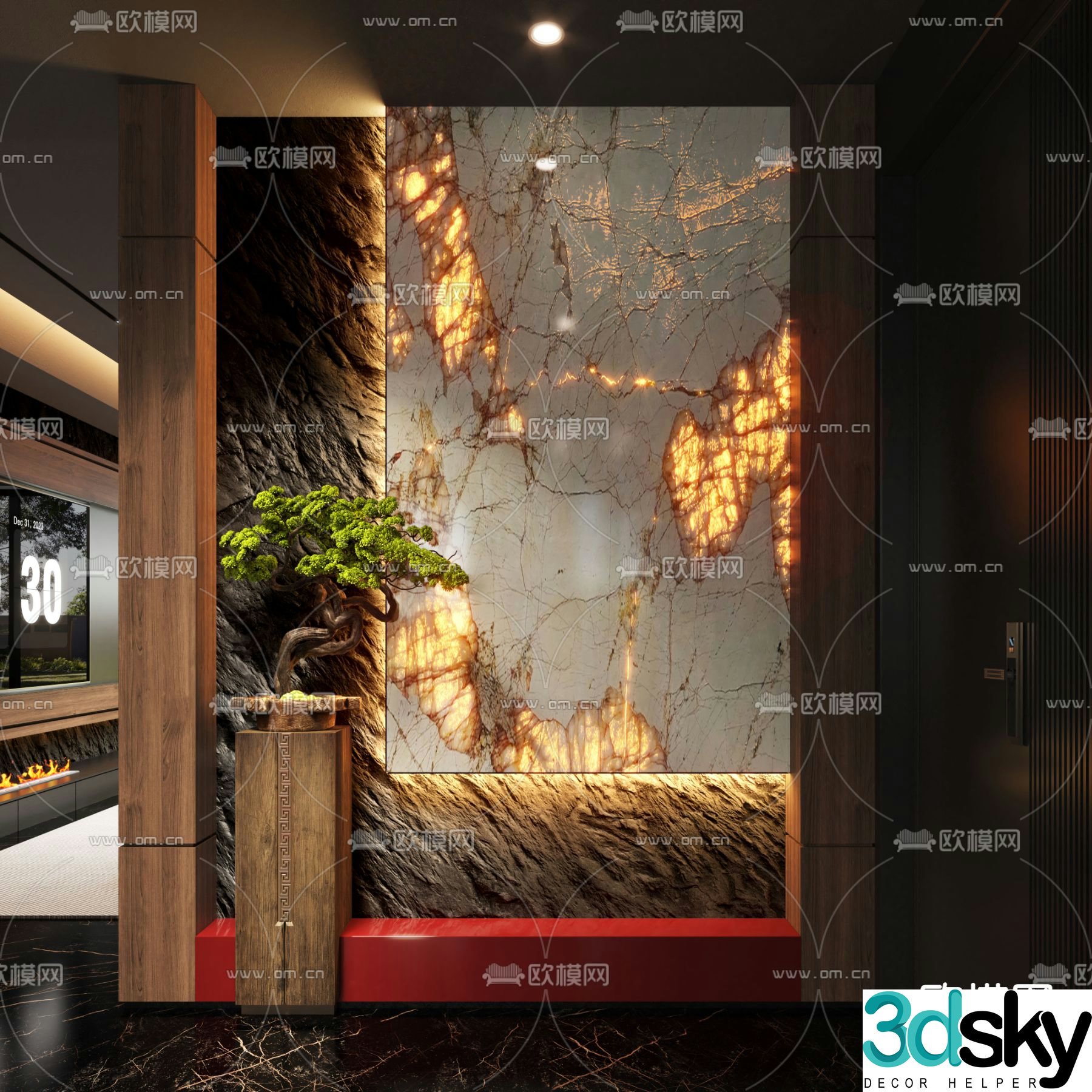Entrance partition entrance entrance 3D model