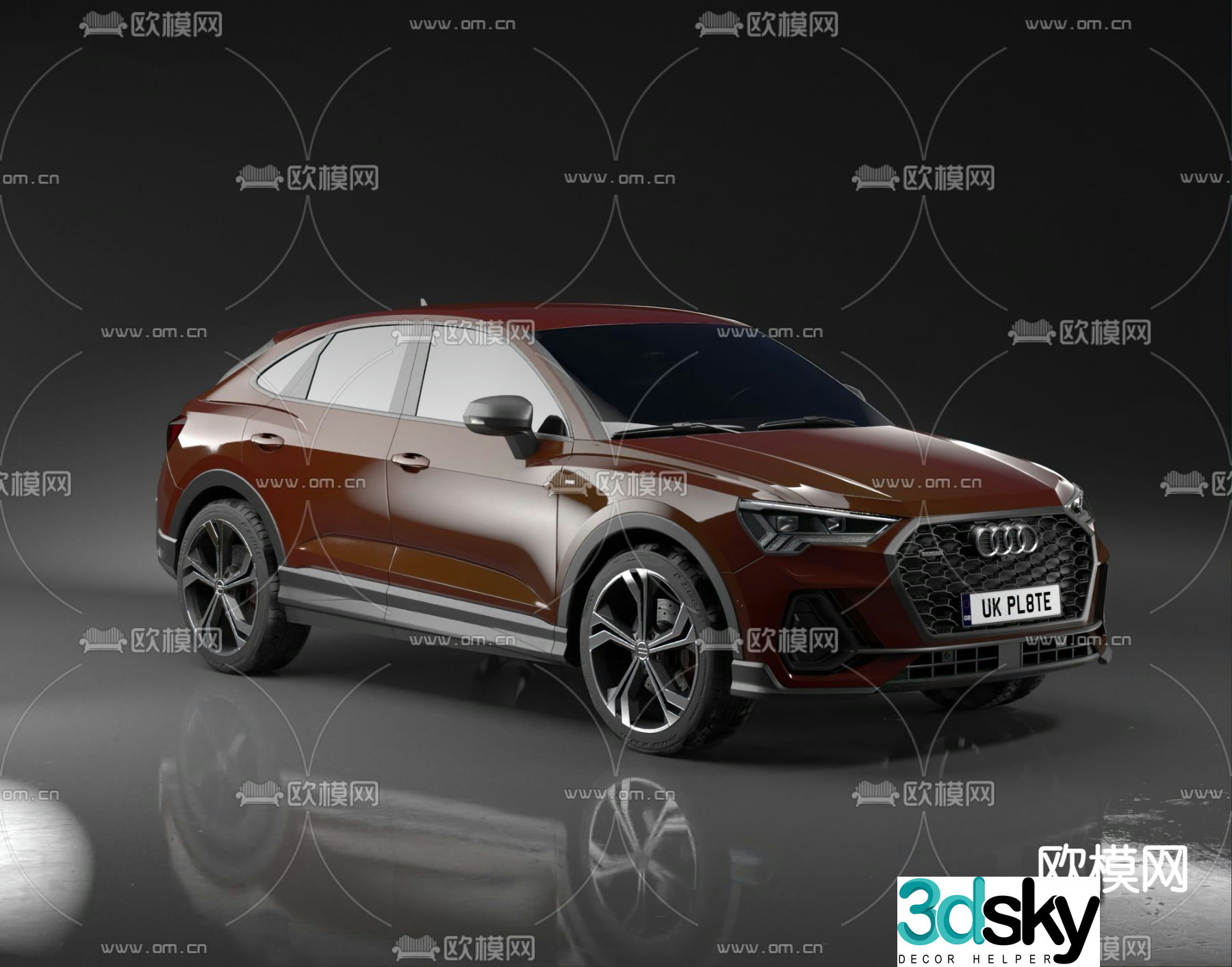audi car sedan 3d model
