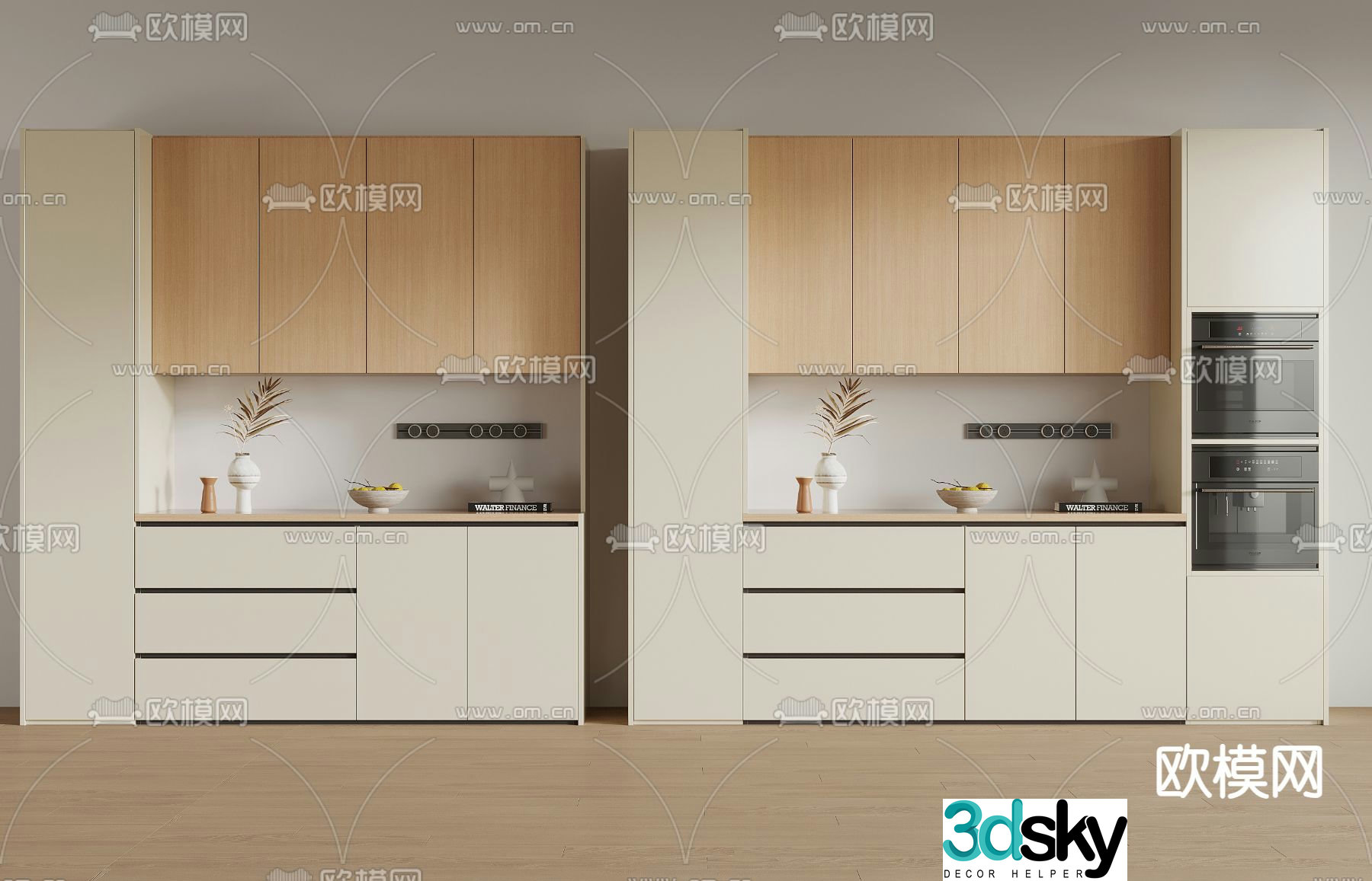 Modern sideboard 3d model