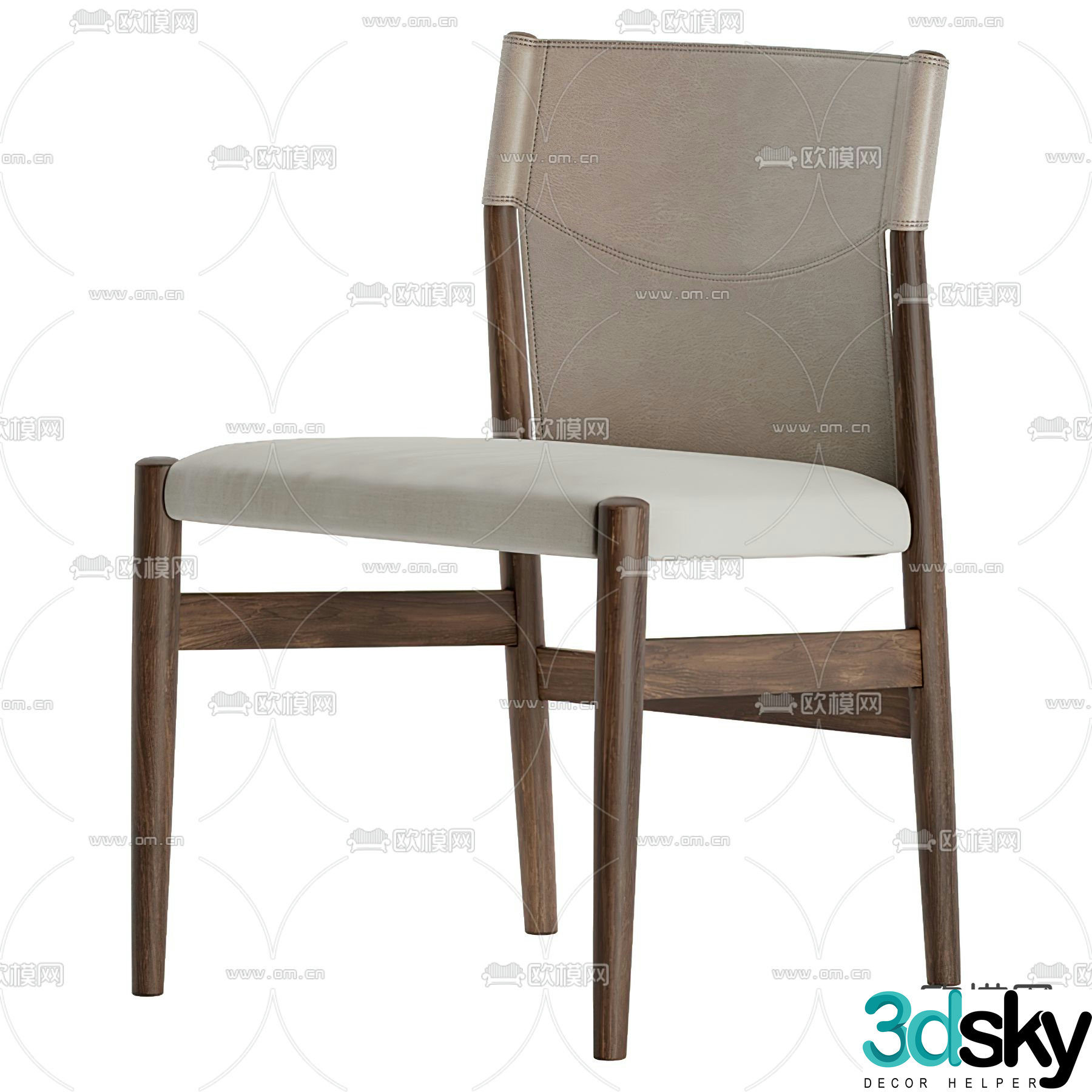 Modern dining chair chair 3d model