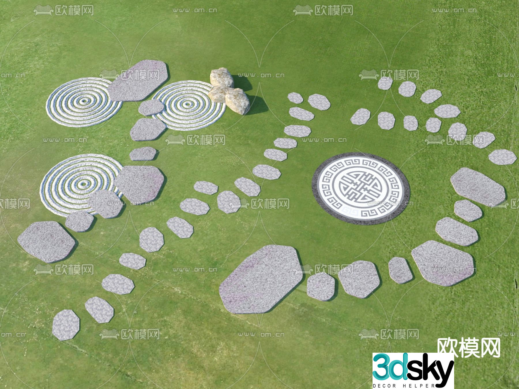 Tingbu stone slab 3d model