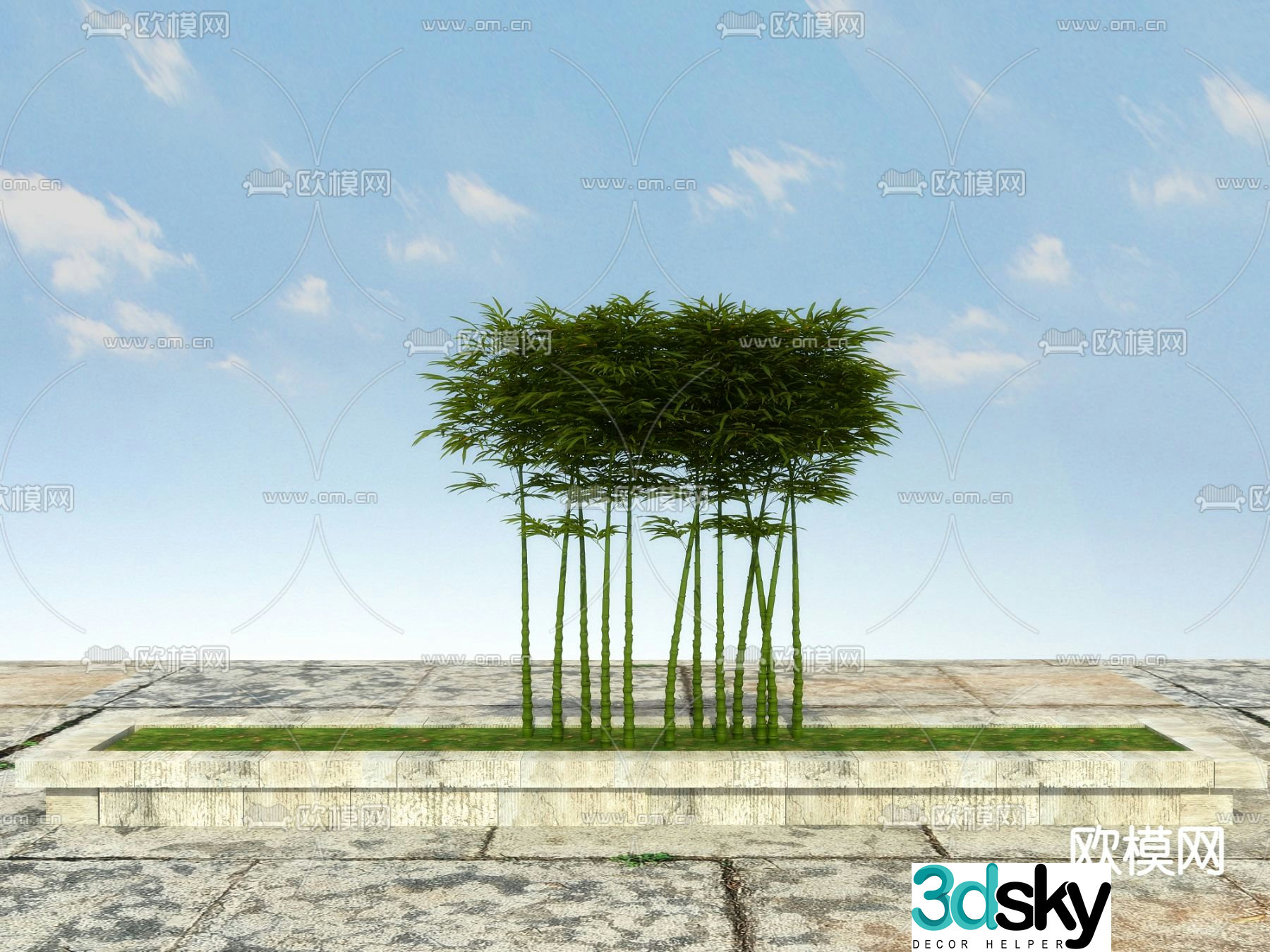 Arhat bamboo Buddha belly bamboo 3D model