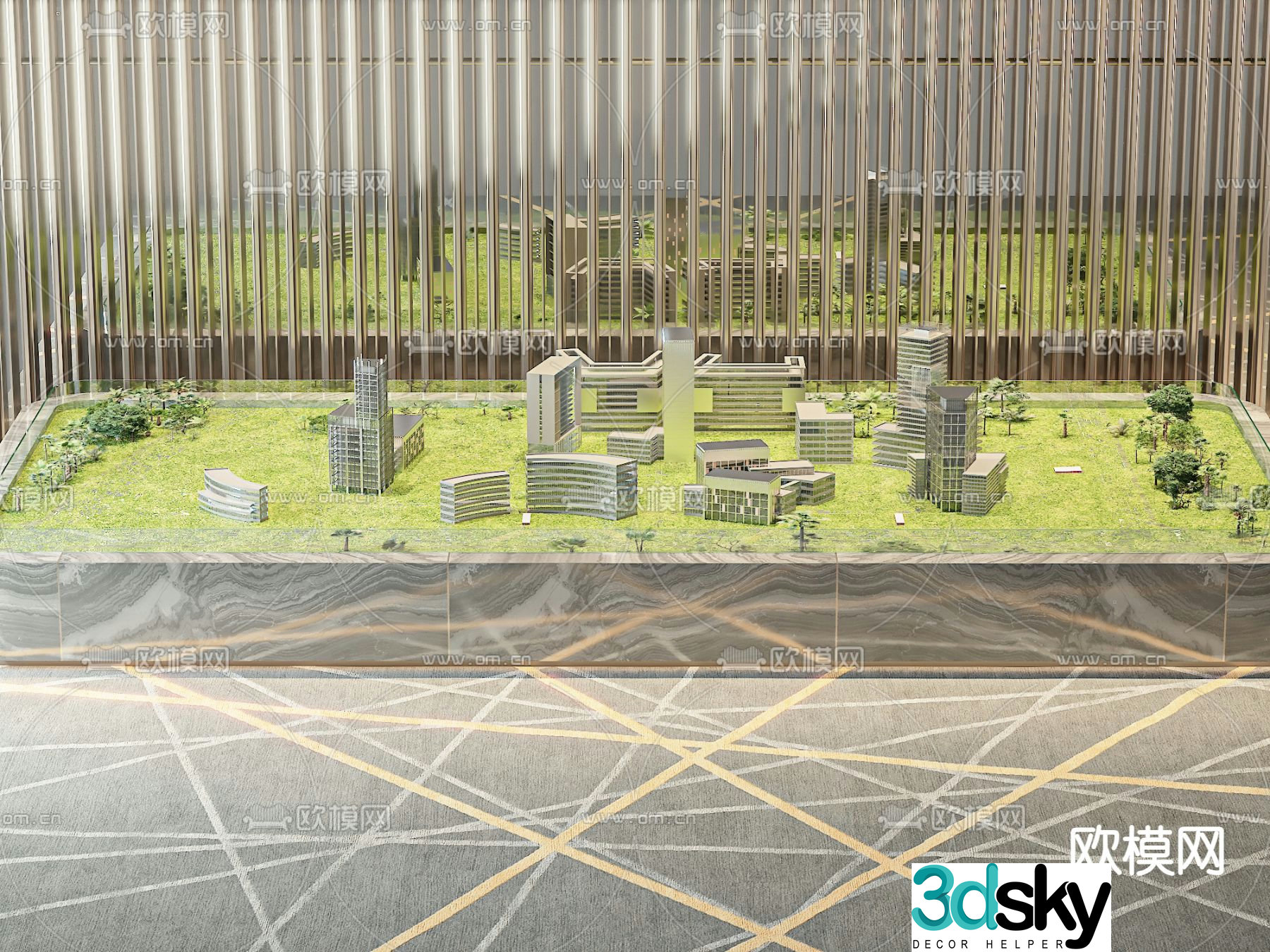 Sales office sand table construction sand table 3D model