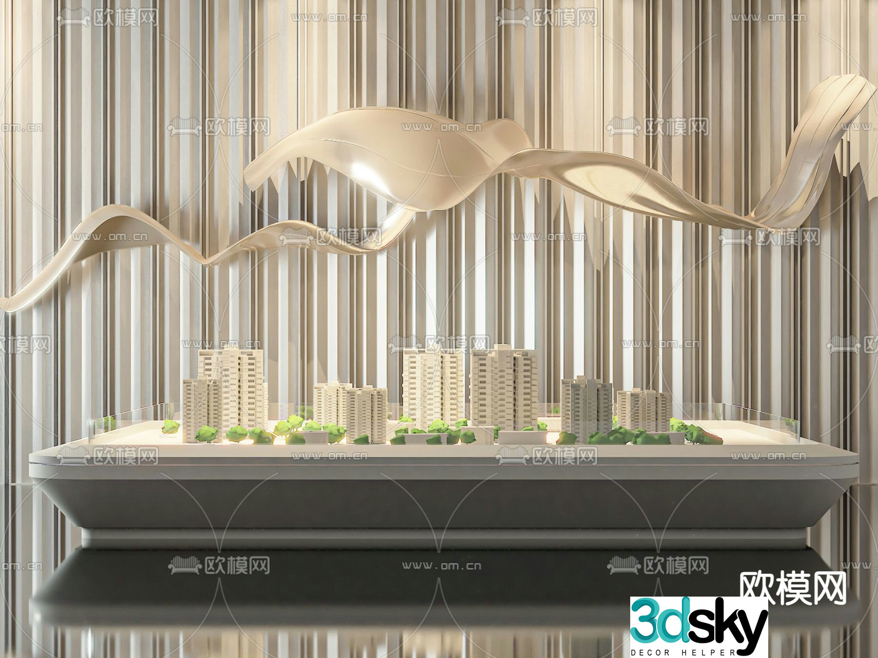 Sales office sand table construction sand table 3d model