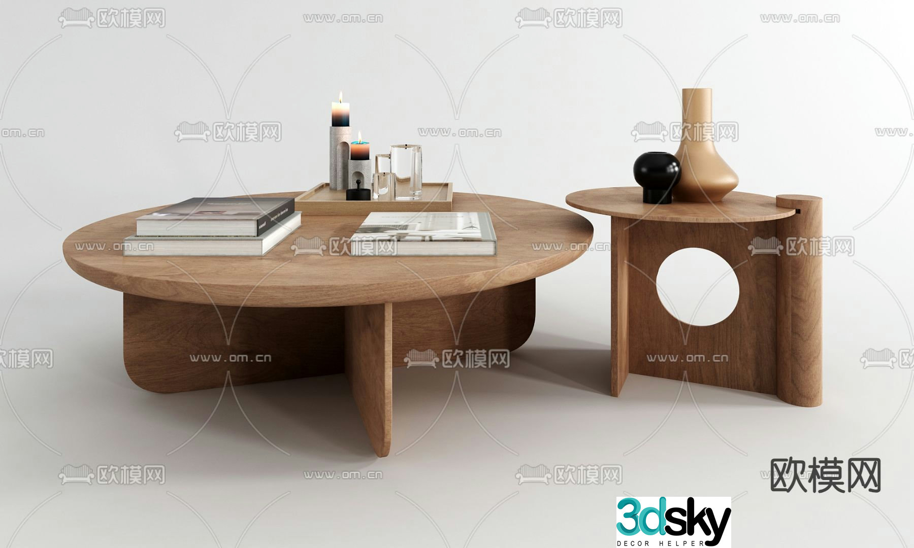 Wabi-sabi coffee table 3D model