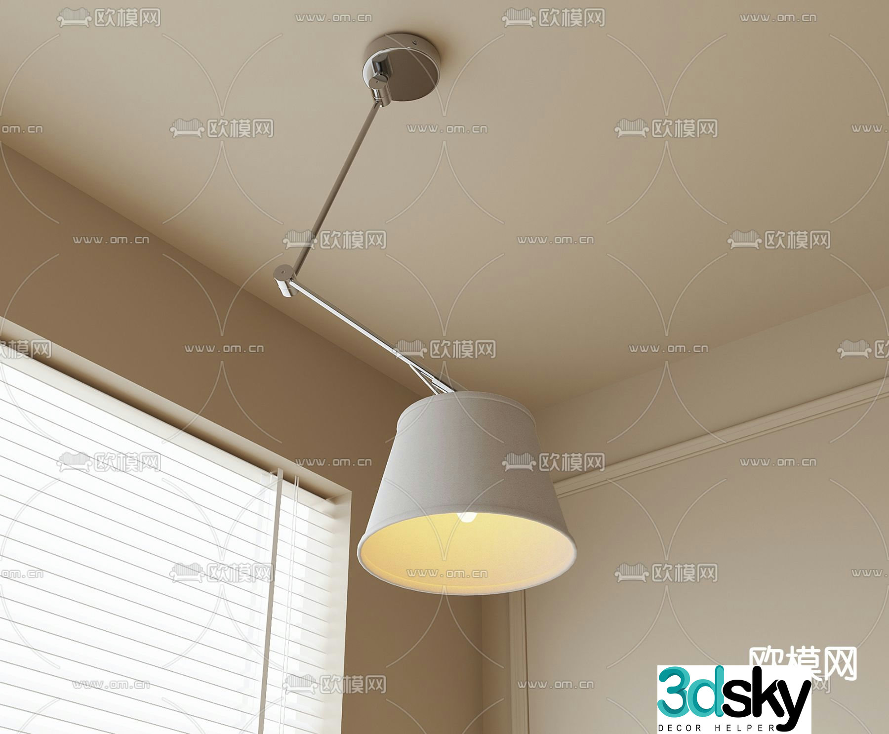 3D model of movable chandelier