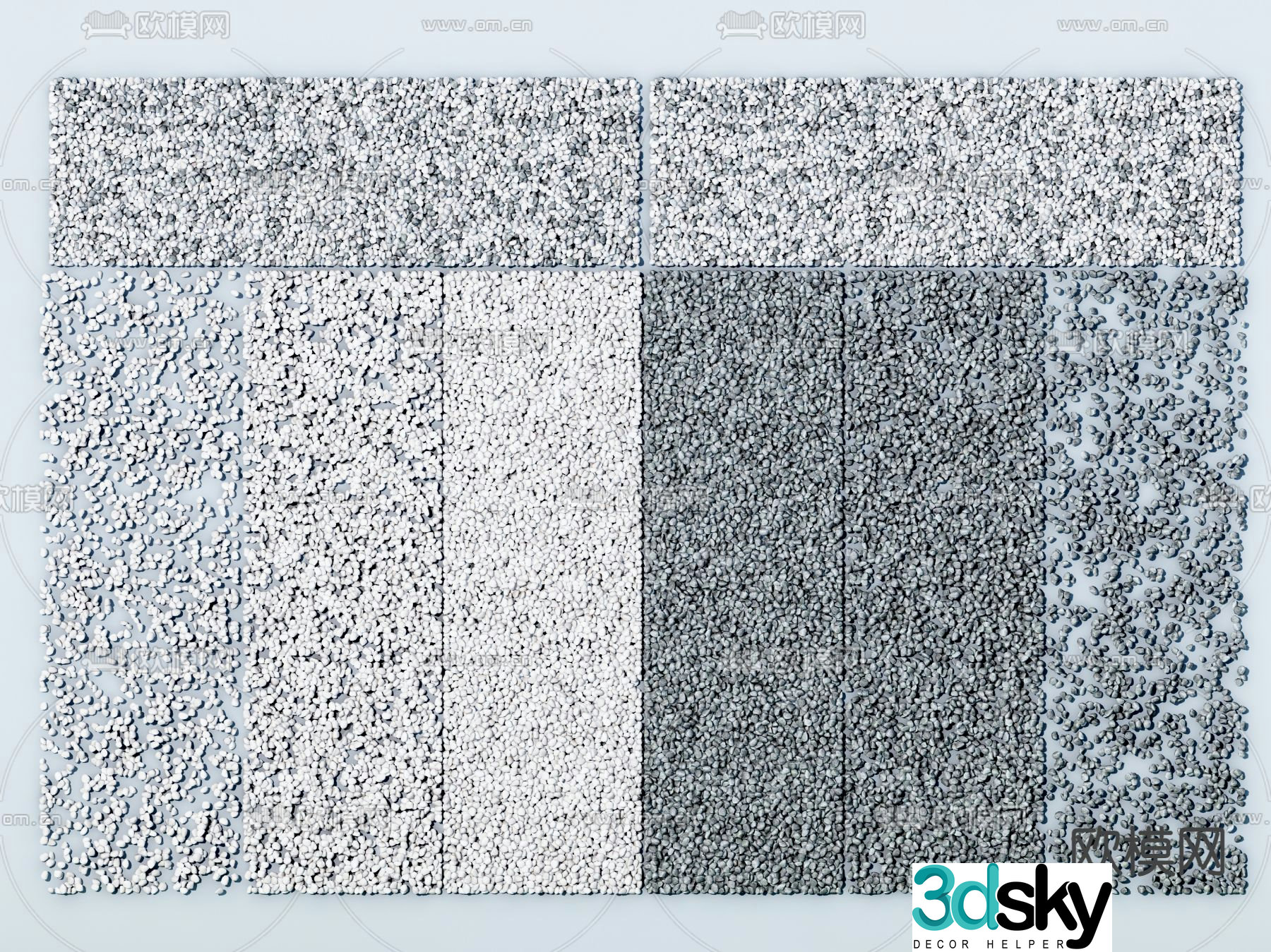 stone gravel 3d model