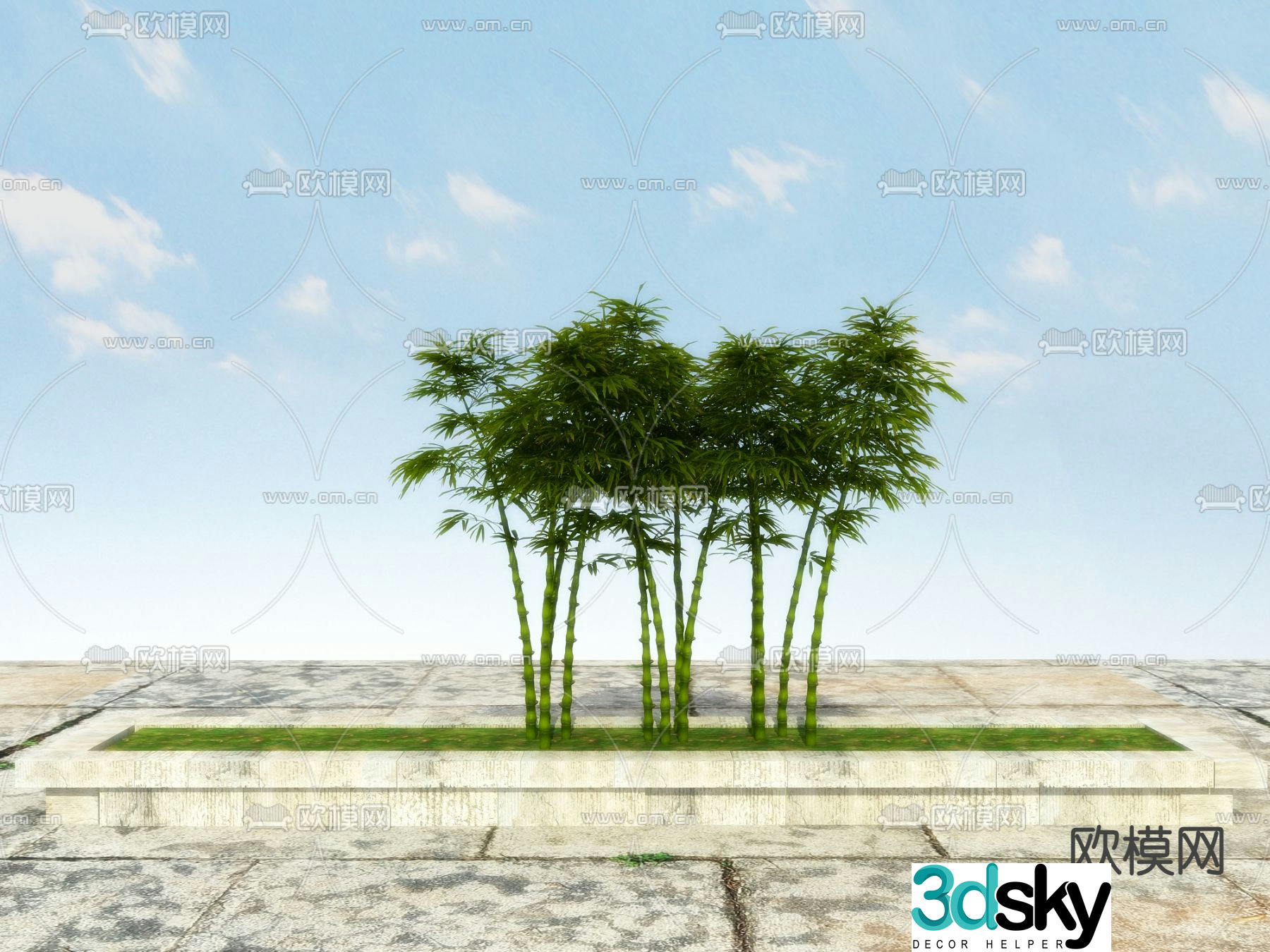 Arhat bamboo Buddha belly bamboo 3D model