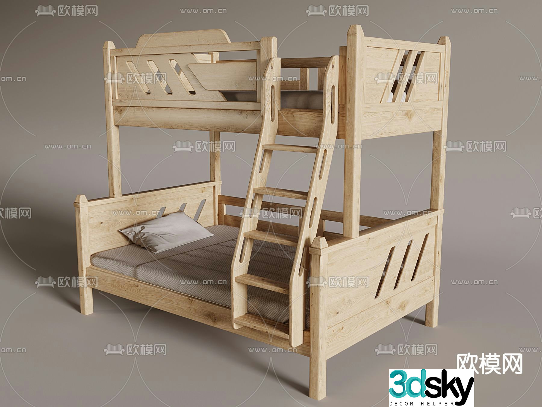 Children’s bunk bed 3D model