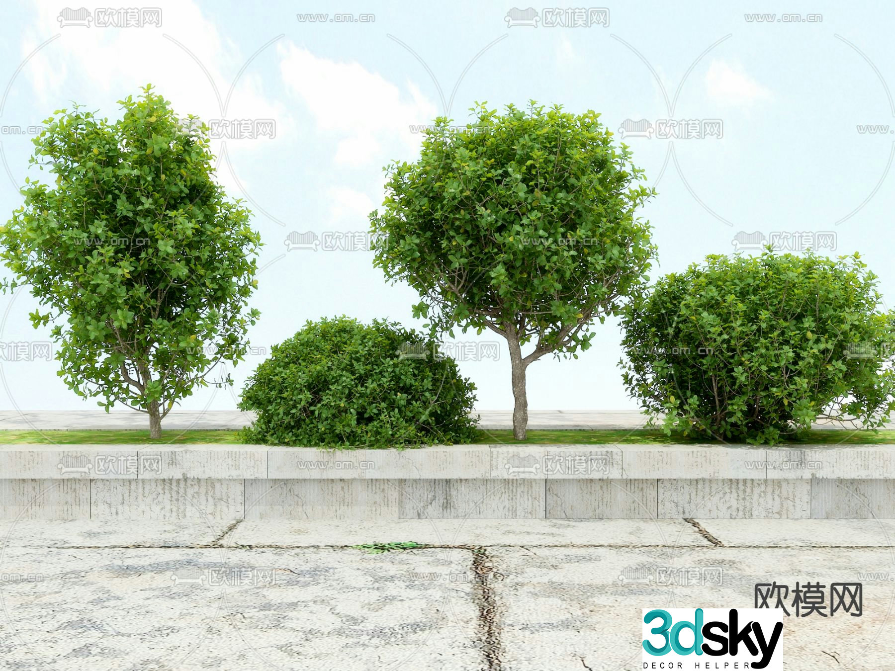 Modeling shrubs pruning shrubs 3d model