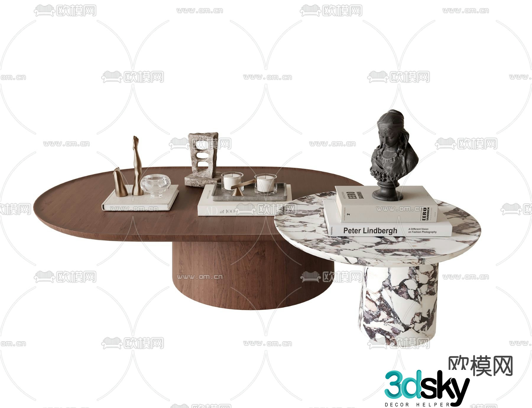 Medieval style coffee table 3D model