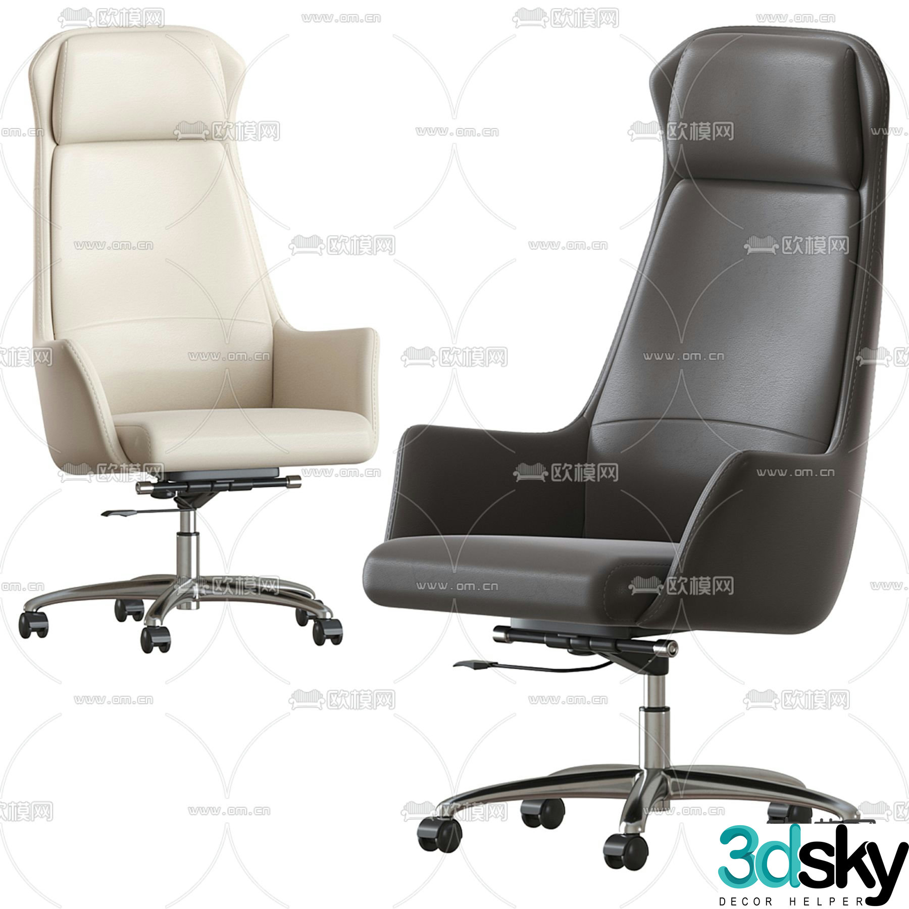 StoolGroup office chair executive chair boss chair 3d model